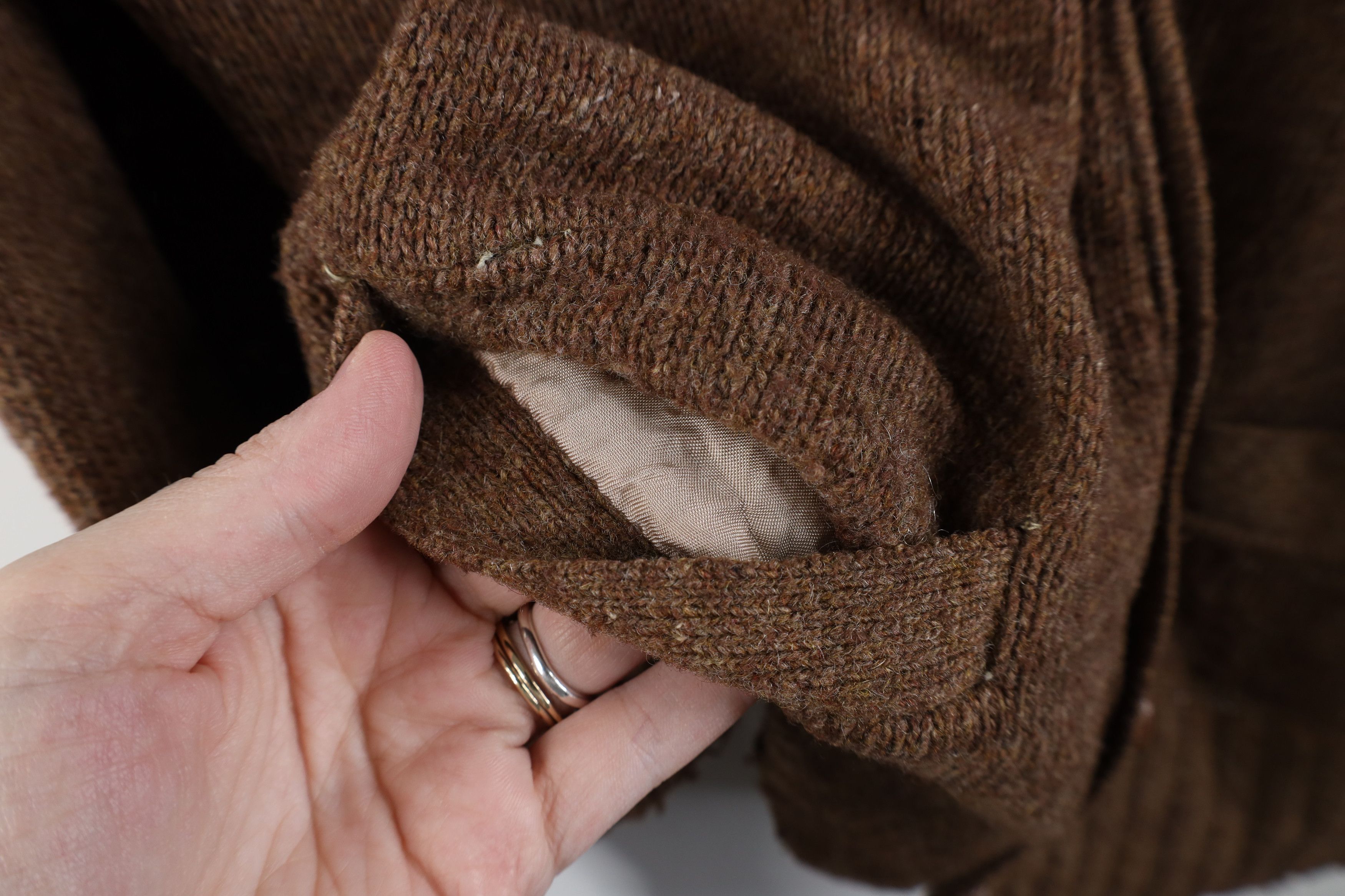 Vintage Vintage 50s 60s Streetwear Shetland Knit Cardigan Sweater Size US L / EU 52-54 / 3 - 7 Thumbnail