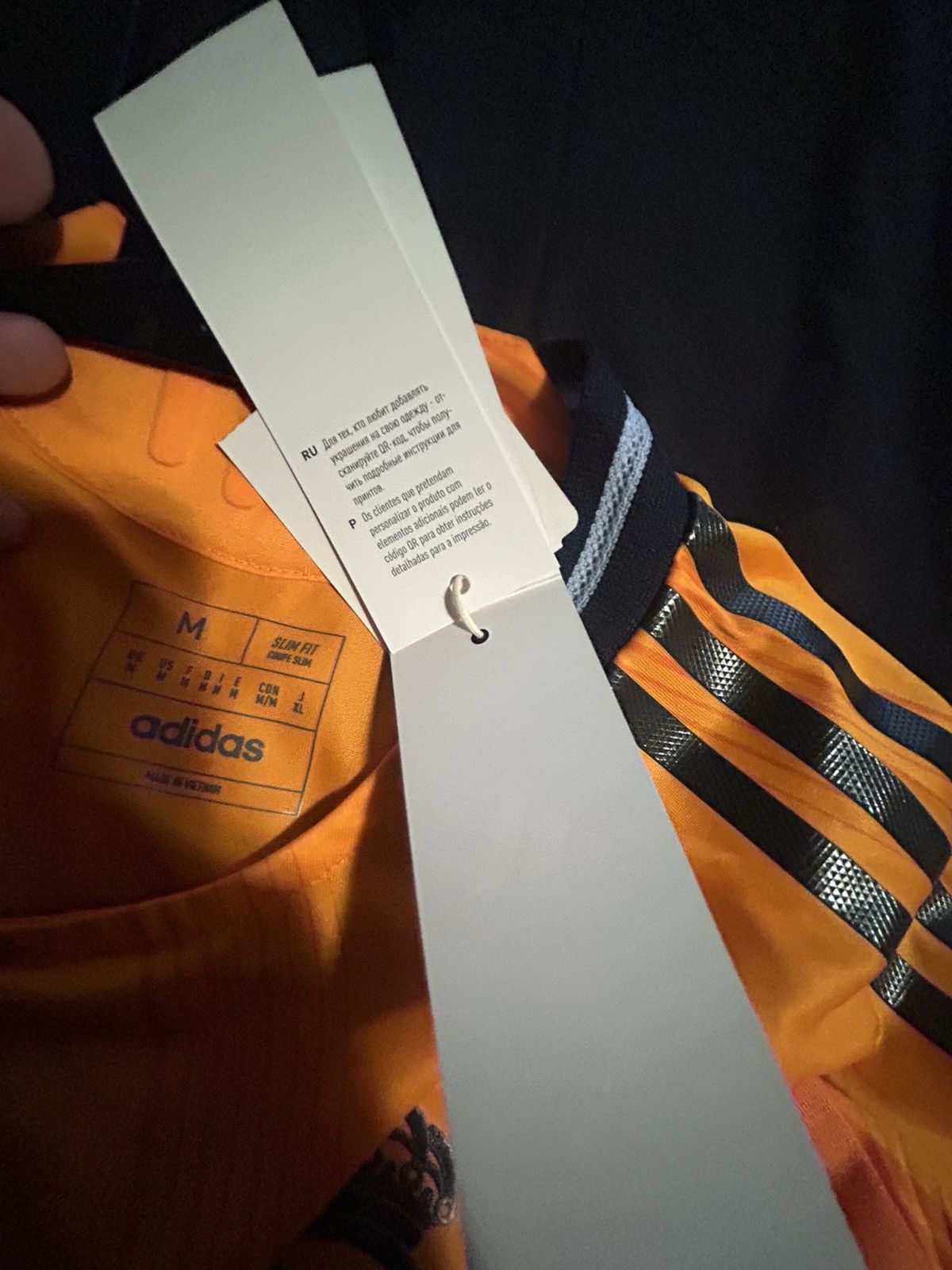 Adidas Vini Jr. Real Madrid Away Authentic Long Sleeve Jersey Size US M / EU 48-50 / 2 - 16 Thumbnail