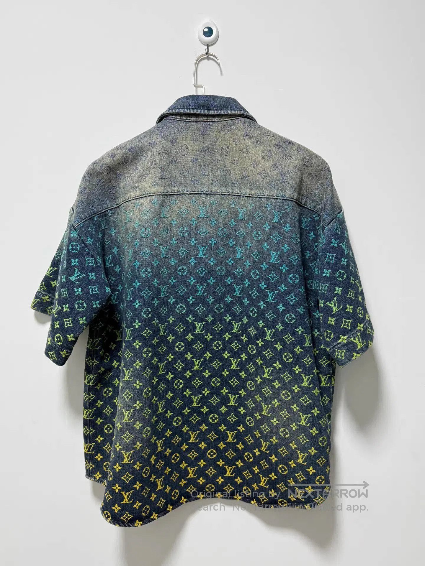 Louis Vuitton Blue Patterned Short Sleeve Button-Up Shirt. Size US L / EU 52-54 / 3 - 2 Thumbnail