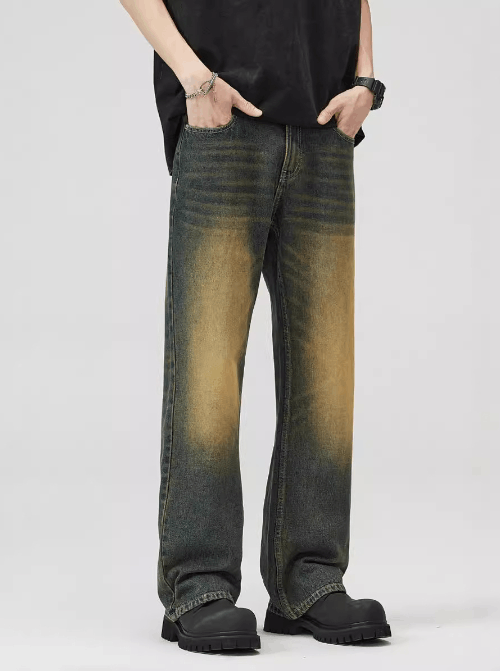 Japanese Brand × Jean Vintage American washed distressed oversized bootcut jeans Size US 32 / EU 48 - 3 Thumbnail