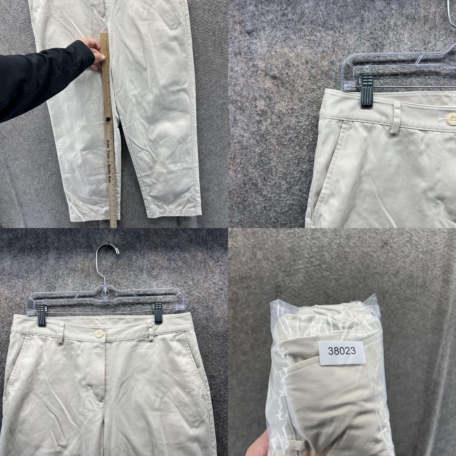 Vintage L.L.Bean Pants Womens 6 Khaki Favorite Fit Chino Straight Leg Cotton Casual Size 28" / US 6 / IT 42 - 8 Thumbnail