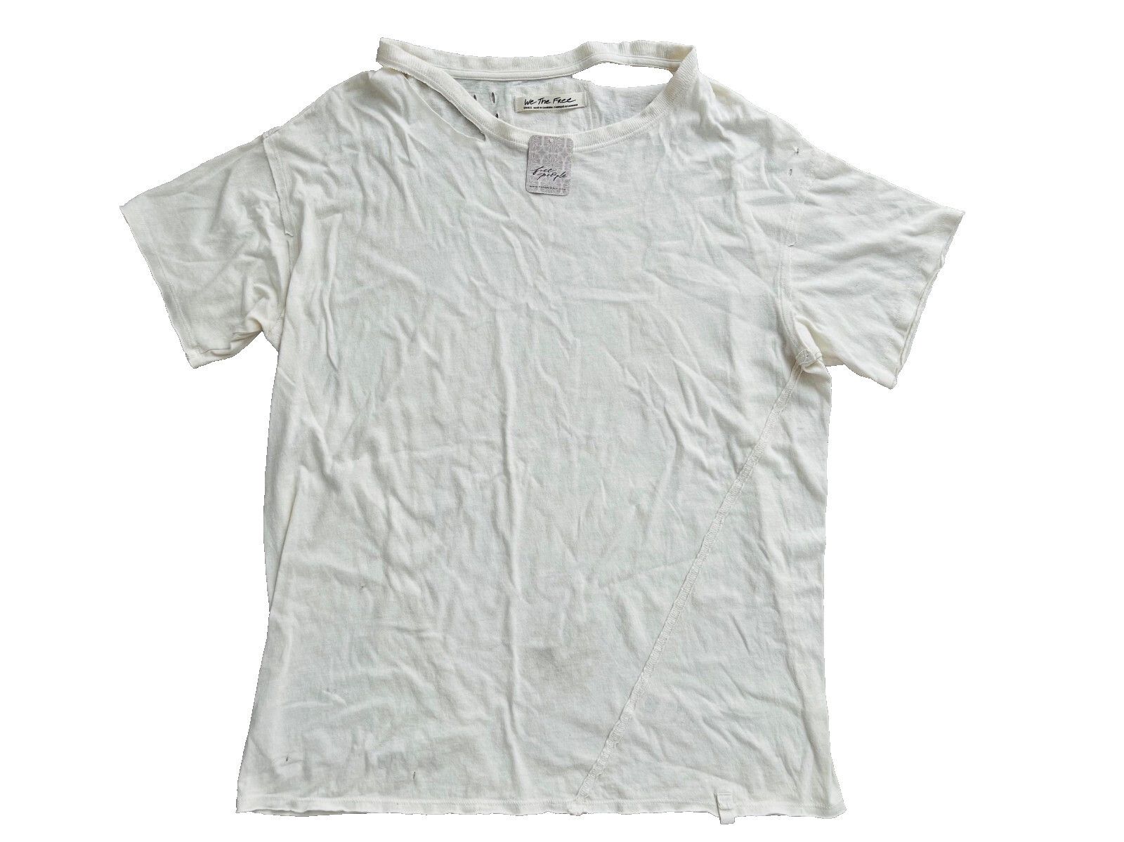 Free People Free People We the Free Dani Tee Ivory ( S ) Size US S / EU 44-46 / 1 - 4 Thumbnail