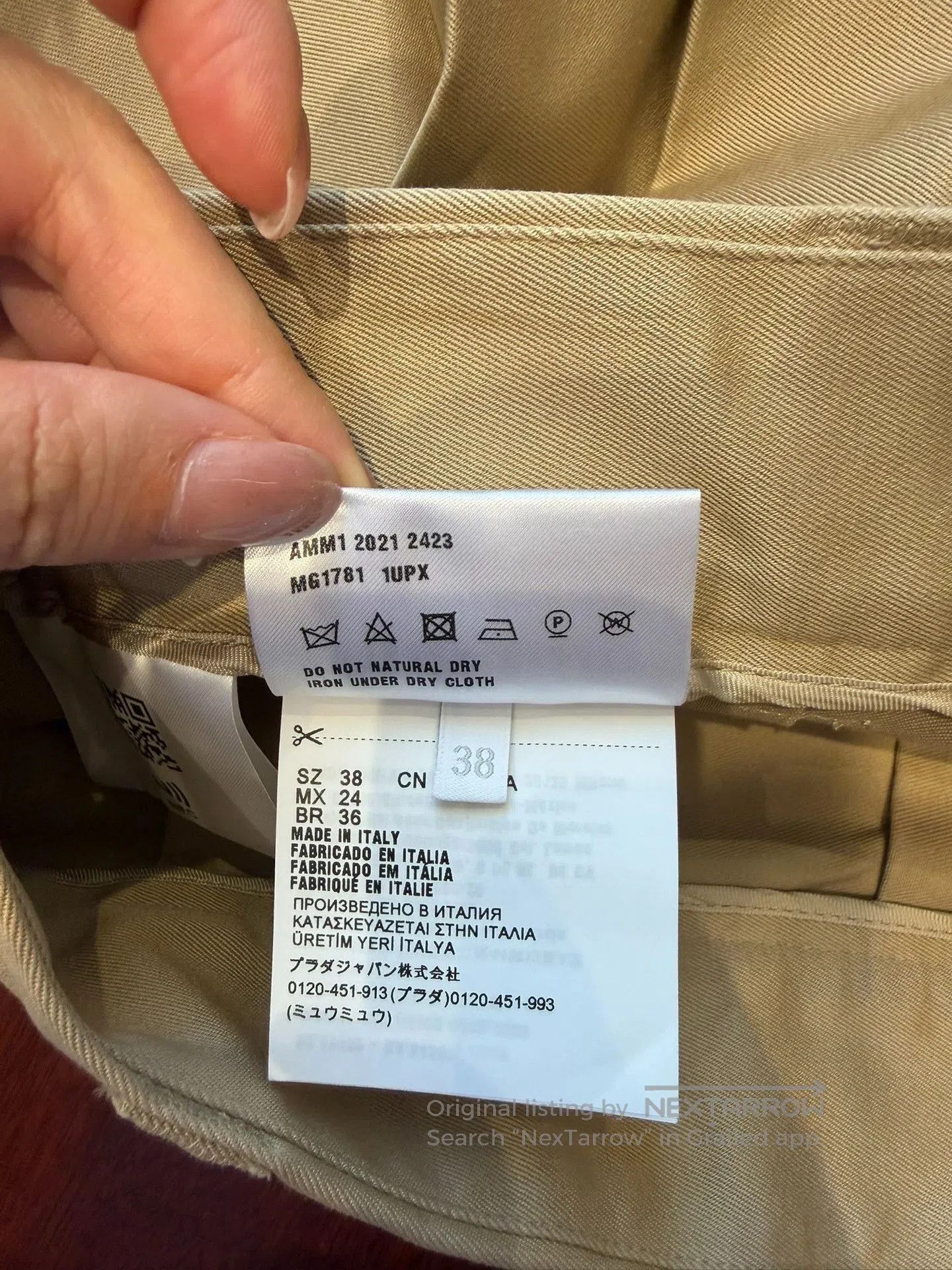 Miu Miu Miumiu Pleated Skirt Size 38. Size 37" - 4 Thumbnail