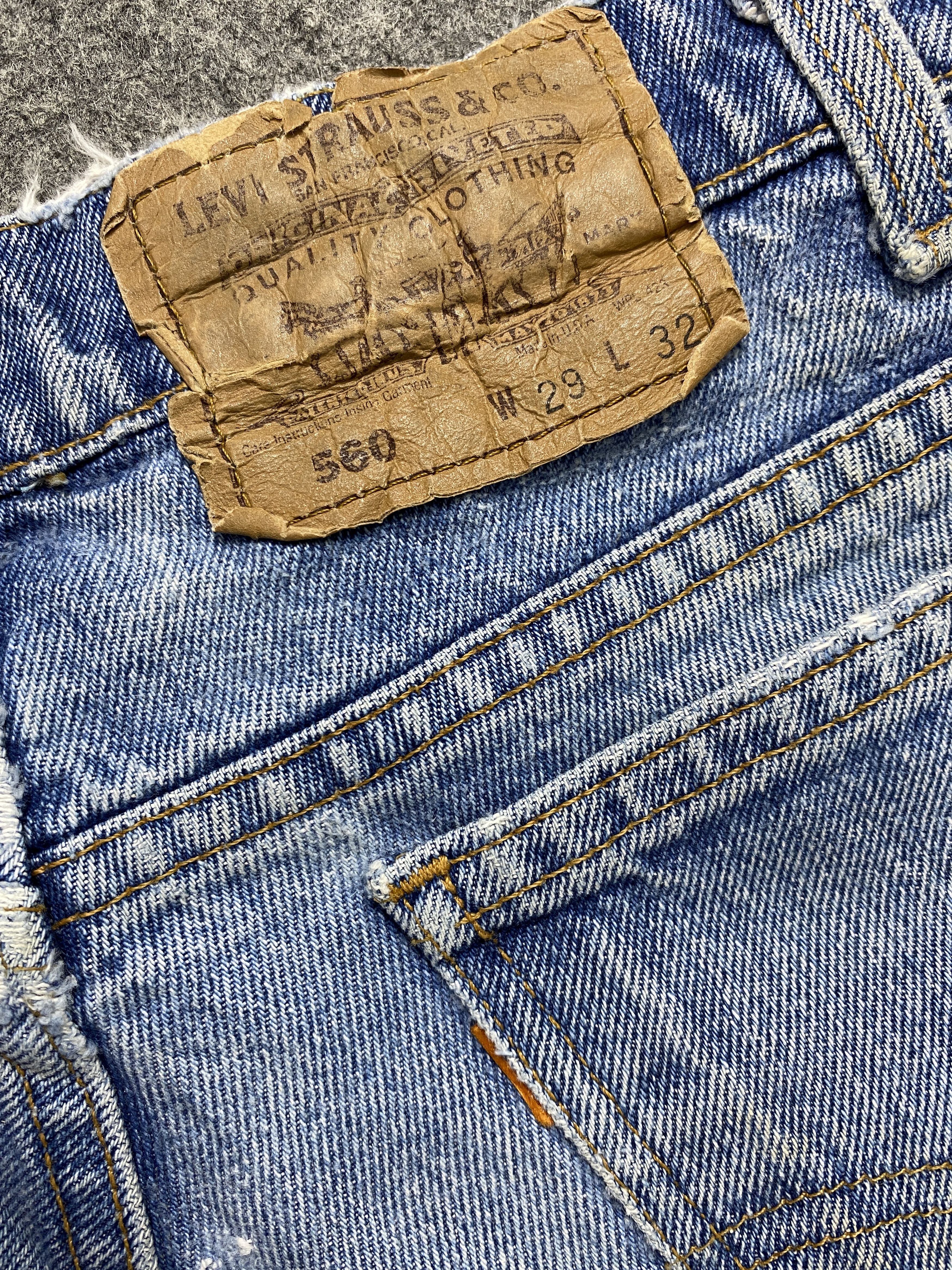 Levi's Blue Vintage Levi's 560 Jeans 28x31 Denim -JN2181 Size US 28 / EU 44 - 6 Thumbnail