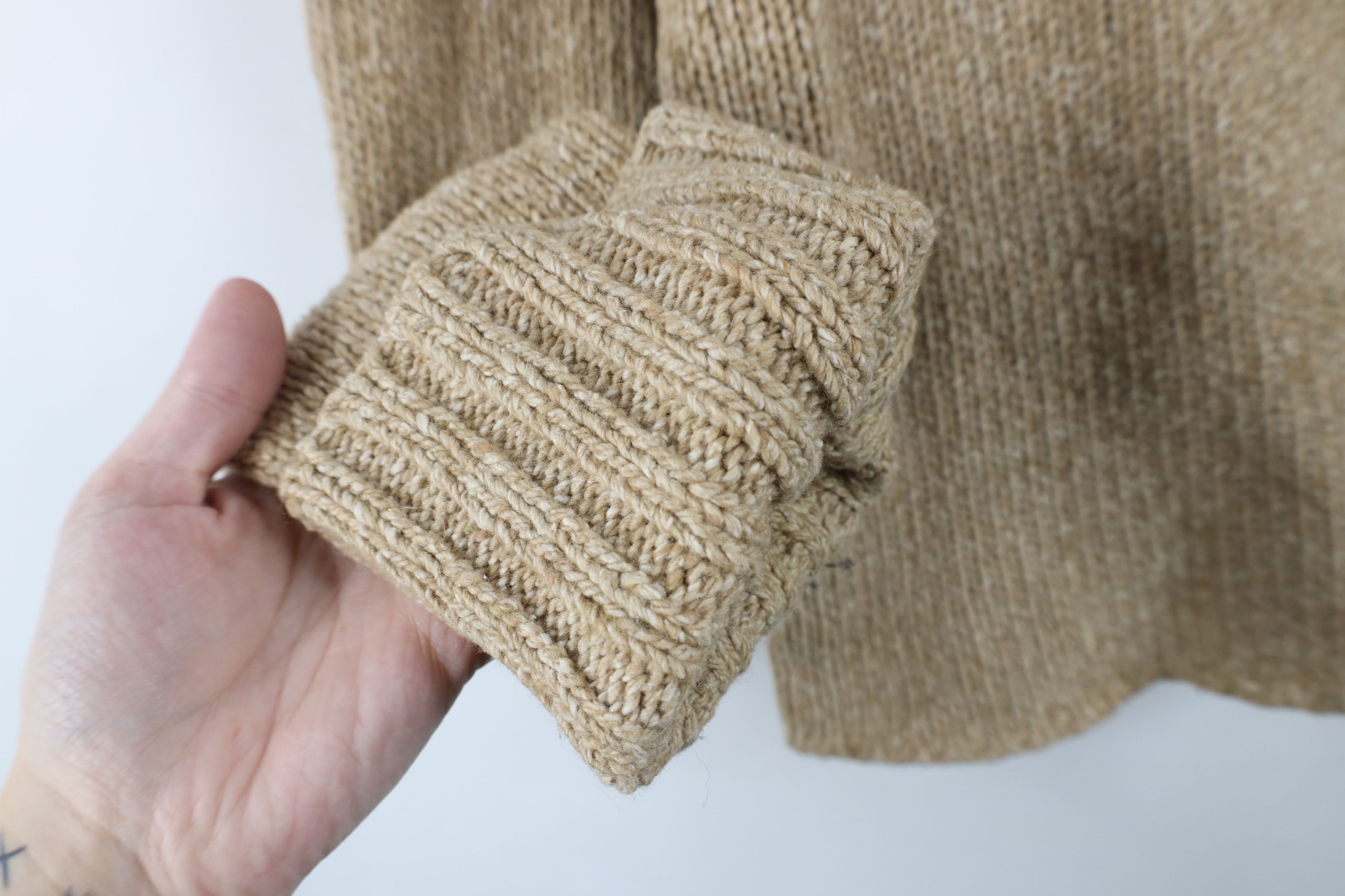 J.Crew Vintage 90s J Crew Wool Blend Ribbed Knit Crewneck Sweater Size M / US 6-8 / IT 42-44 - 6 Thumbnail