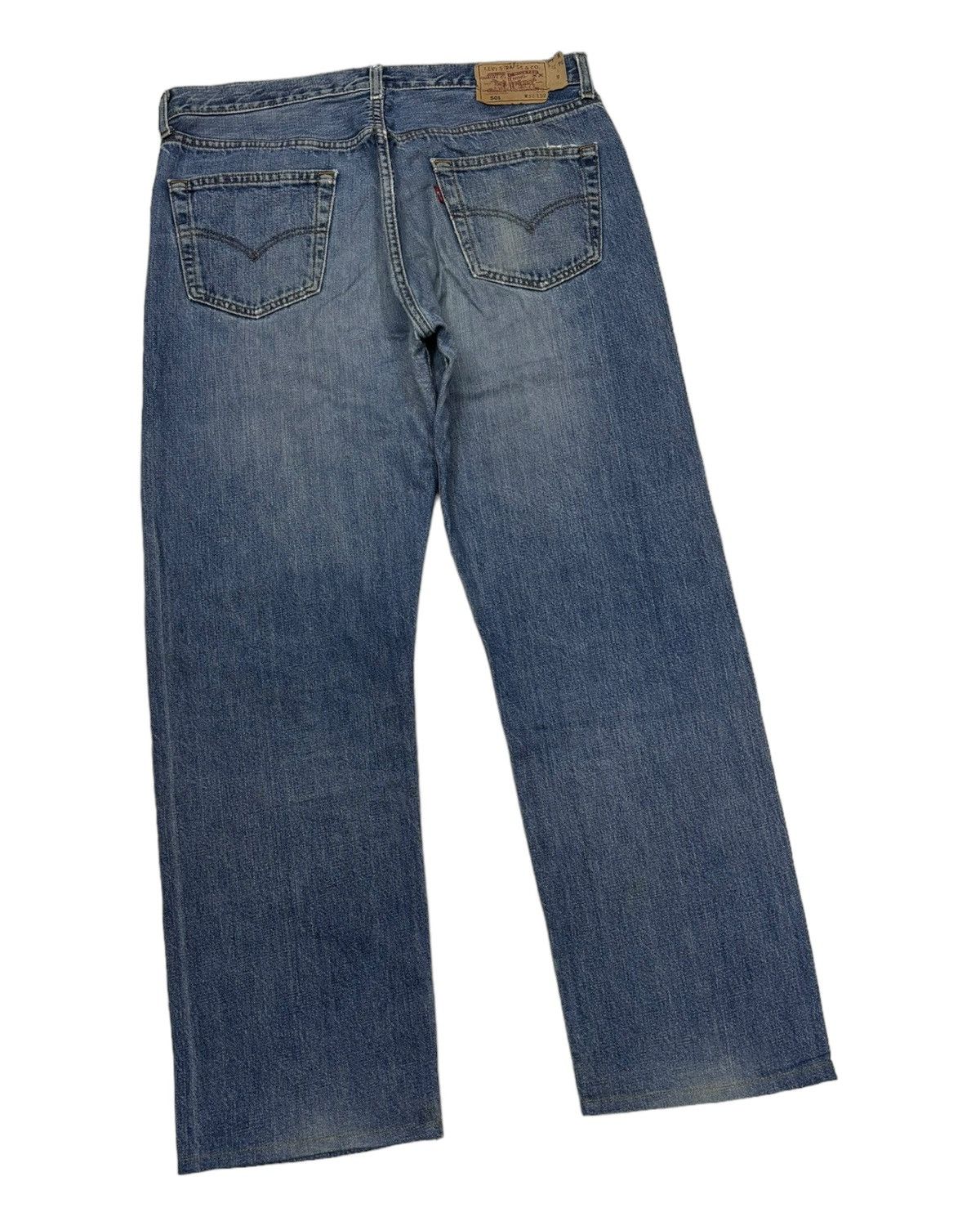 Levi's VINTAGE LEVIS 501 SPAIN BAGGY DISTRESSED DENIM JEANS Size US 35 - 4 Thumbnail