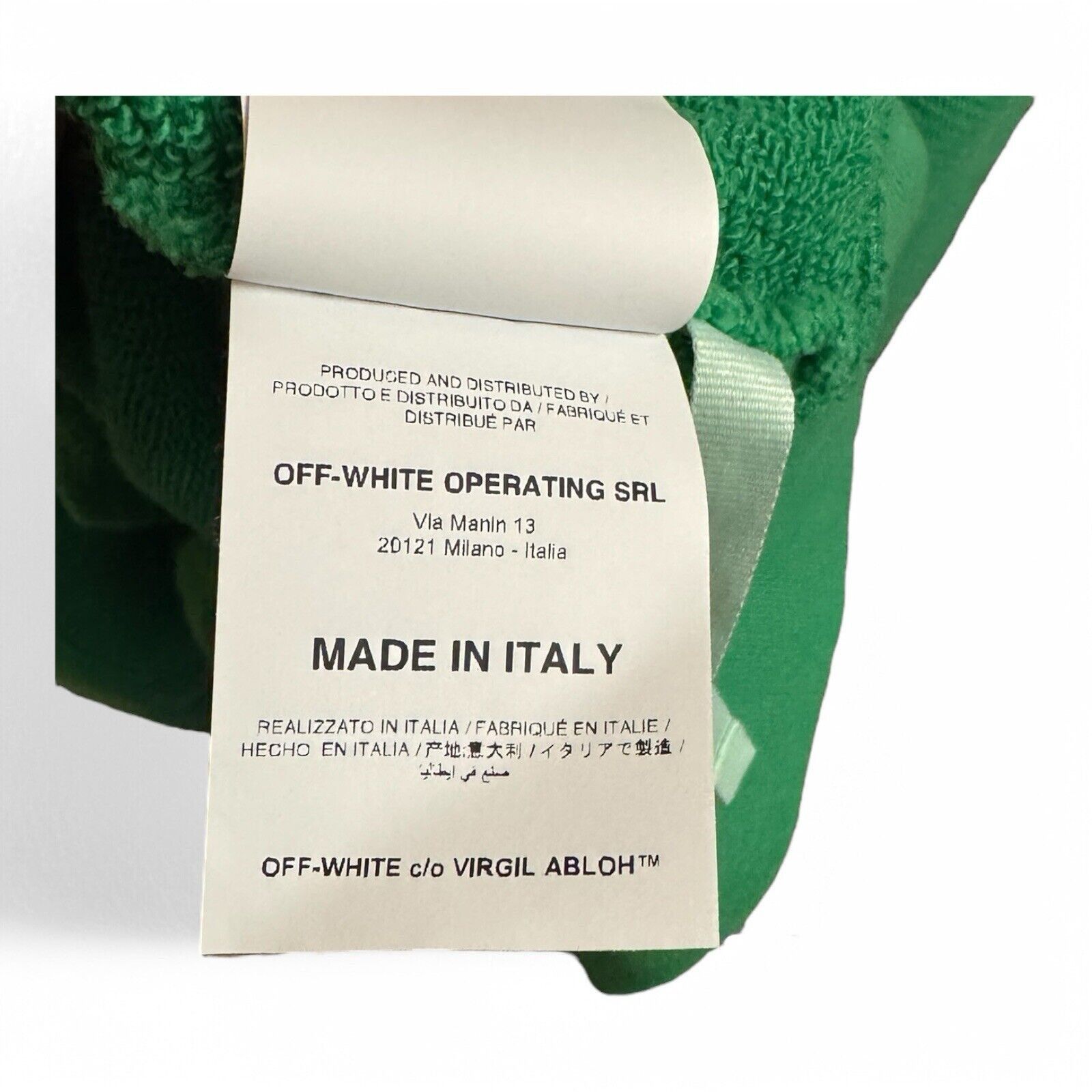 Off-White Off-White "Impressionism" Hoodie Sweatshirt (Green) (Sz XL) Size US XL / EU 56 / 4 - 11 Thumbnail
