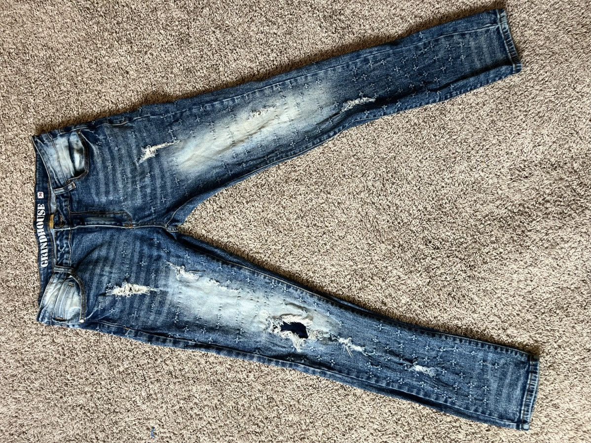 Other Vintage Washed Skinny Jean Demin Size US 36 / EU 52 - 4 Thumbnail