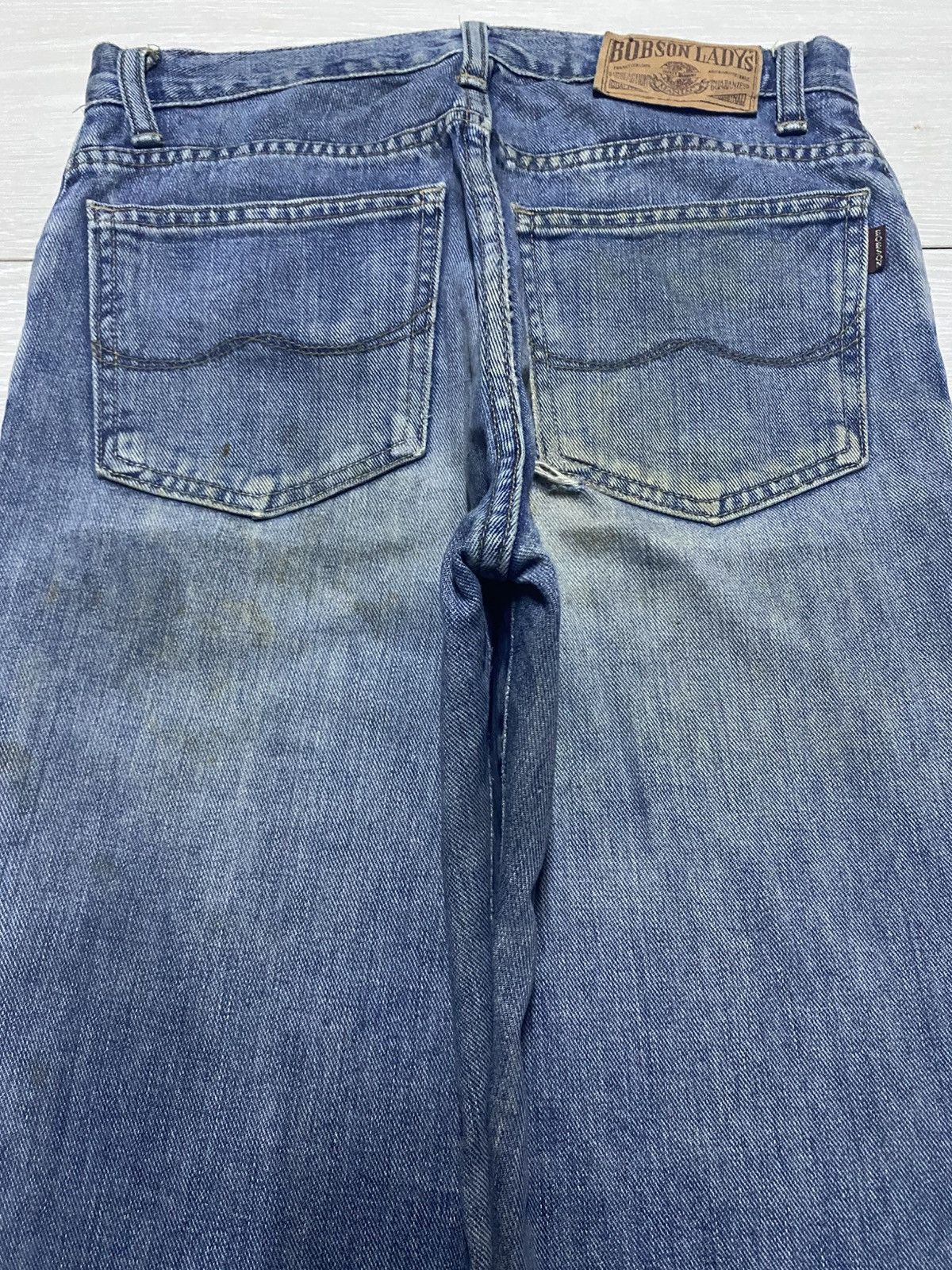 Japanese Brand Vintage Japanese Bobson Ladys Grunge Distressed Flare Jeans Size US 28 / EU 44 - 4 Thumbnail