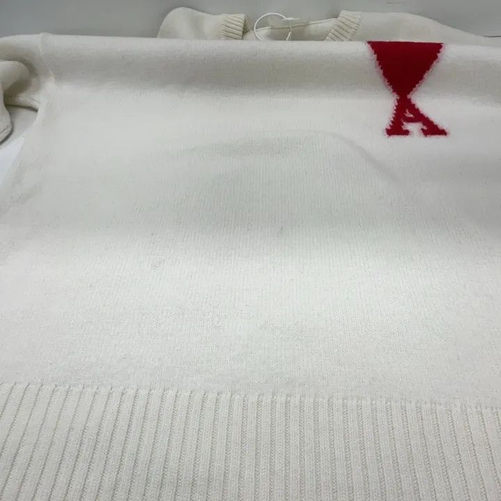 AMI AMIPARIS Heart Logo White Sweatshirt -2507 Size US L / EU 52-54 / 3 - 5 Thumbnail