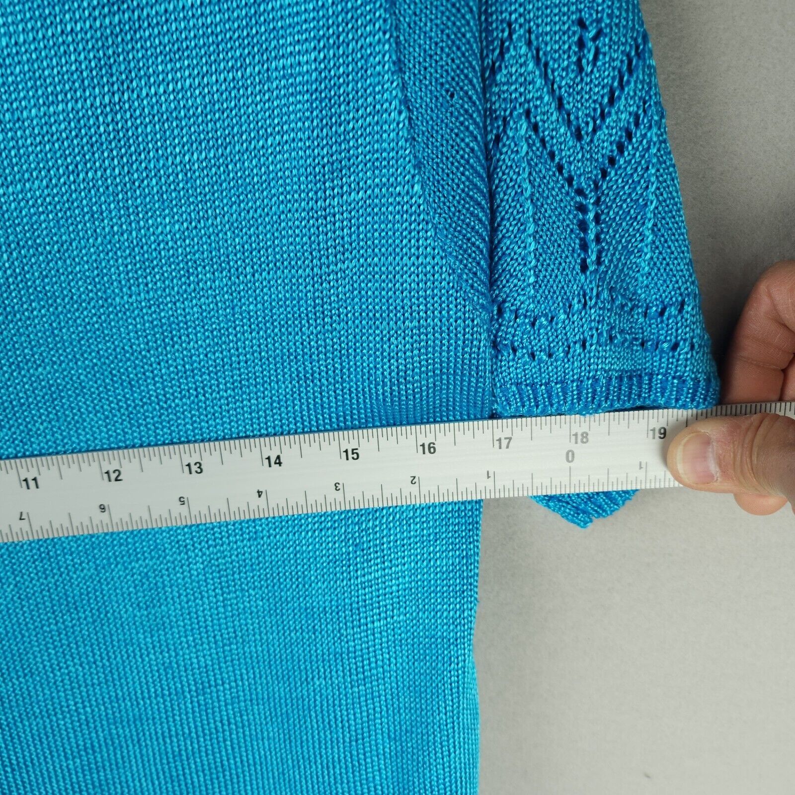 Other Carol Little Knitwear Sweater Bright Blue Cotton/Rayon M Size M / US 6-8 / IT 42-44 - 6 Thumbnail
