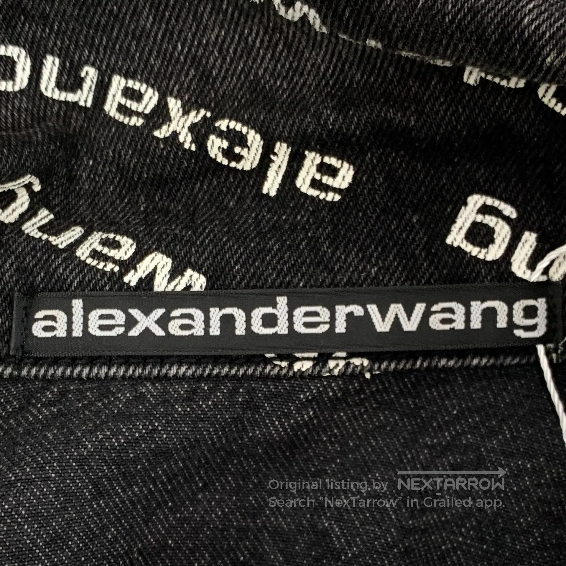 Alexander Wang Alexander Wang Black Logo Letter Bullet Train Print Cotton Size US M / EU 48-50 / 2 - 7 Thumbnail