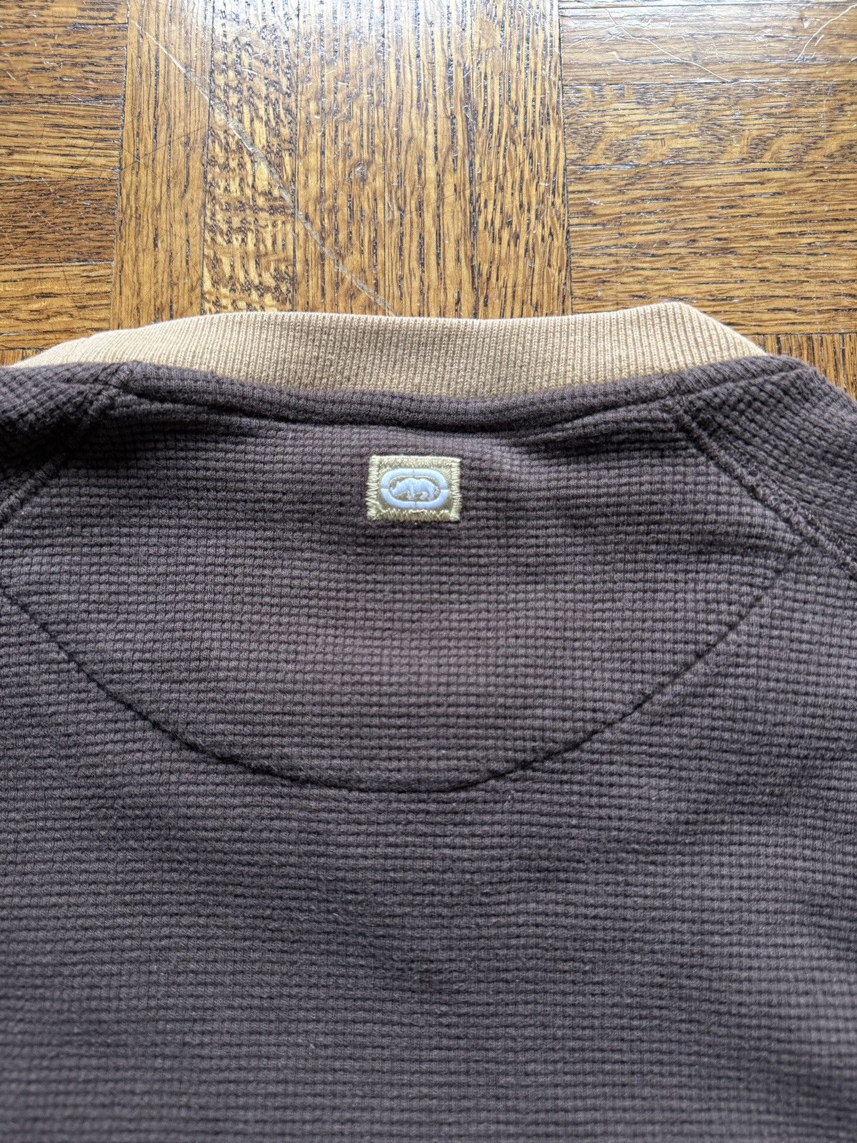 Ecko Unltd. Vintage Y2K Ecko Unltd. Waffle Knit Thermal Shirt Size US XXL / EU 58 / 5 - 7 Thumbnail