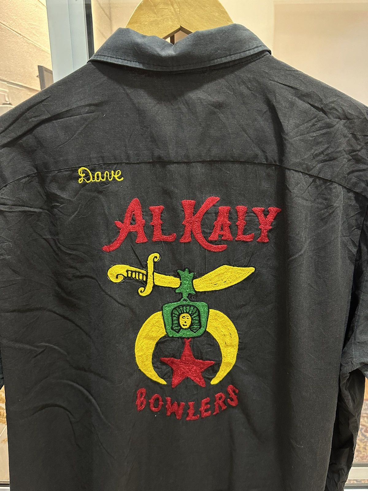 Vintage Vintage 70s Bowling Shirt Dave Alkaly Bowlers (Boxy Cut) Size US XXL / EU 58 / 5 - 5 Thumbnail