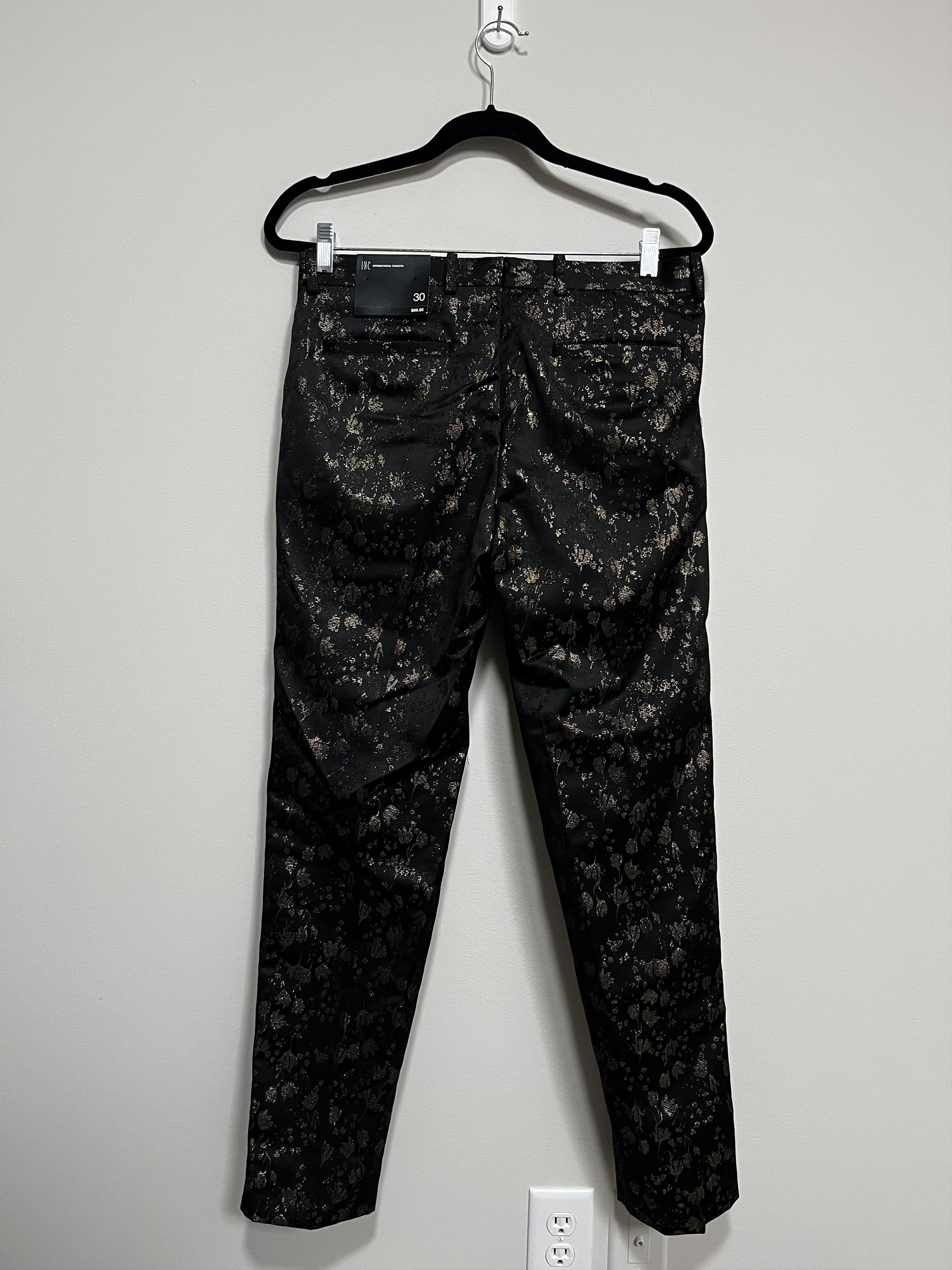 I.N.C International Concepts "Gold and Shine" Dress Pants (30) Size US 30 / EU 46 - 3 Thumbnail