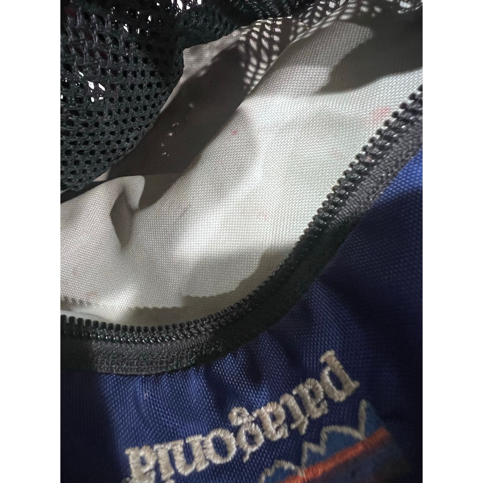 Patagonia Patagonia Vintage Waist Pack Hip Belt Bag Blue Black Mesh Size ONE SIZE - 6 Thumbnail