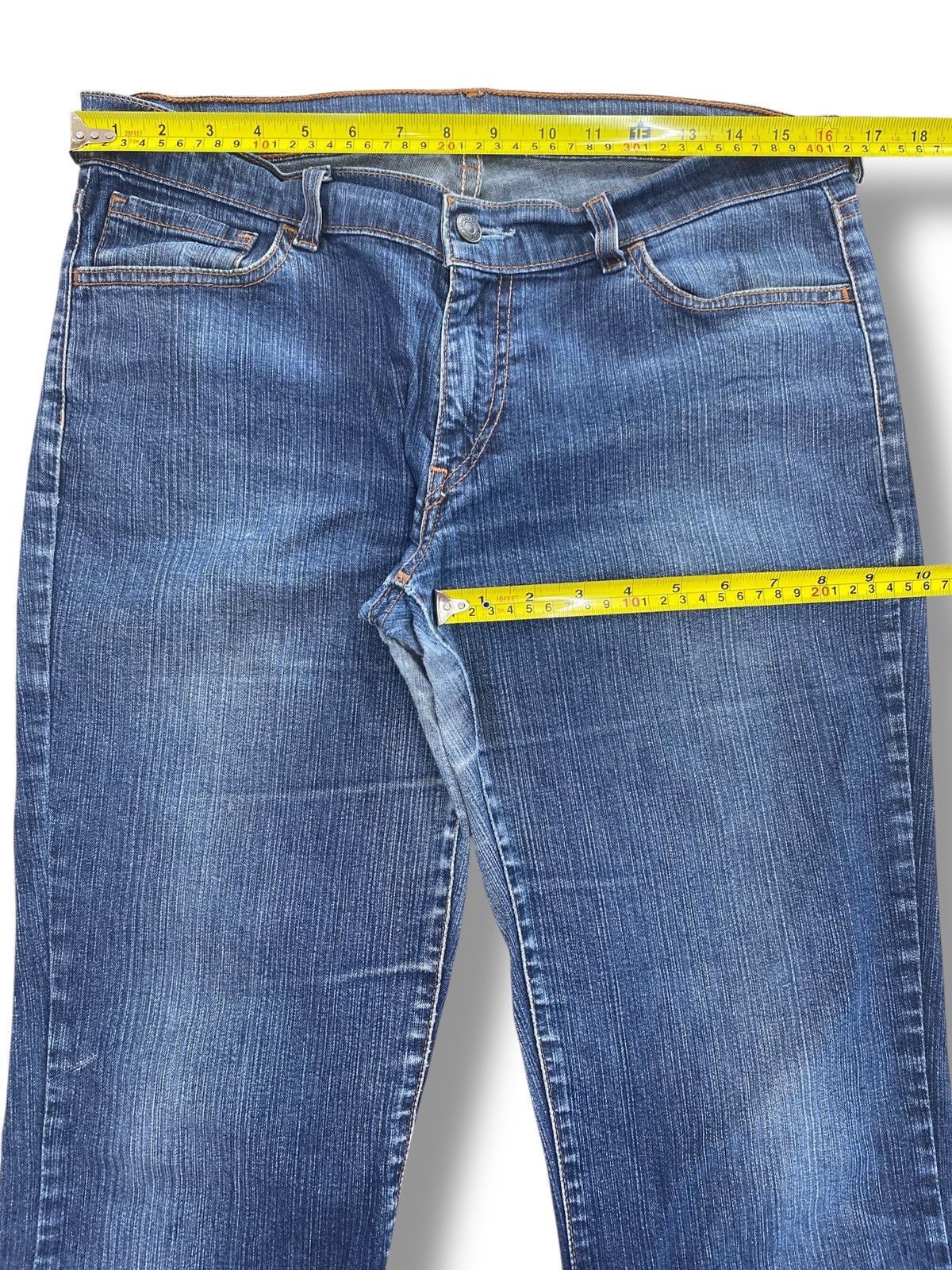 Levi's Levi’s X Cristina Llorca Faded Wash Style Flare Jeans Size US 34 / EU 50 - 9 Thumbnail