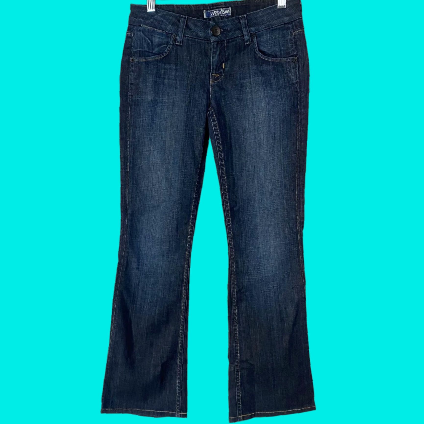 Hudson Hudson Jeans Women Bootcut Denim Low-Rise 26 Blue Dark Wash Stretch Size 26" / US 2 / IT 38 - 1 Thumbnail