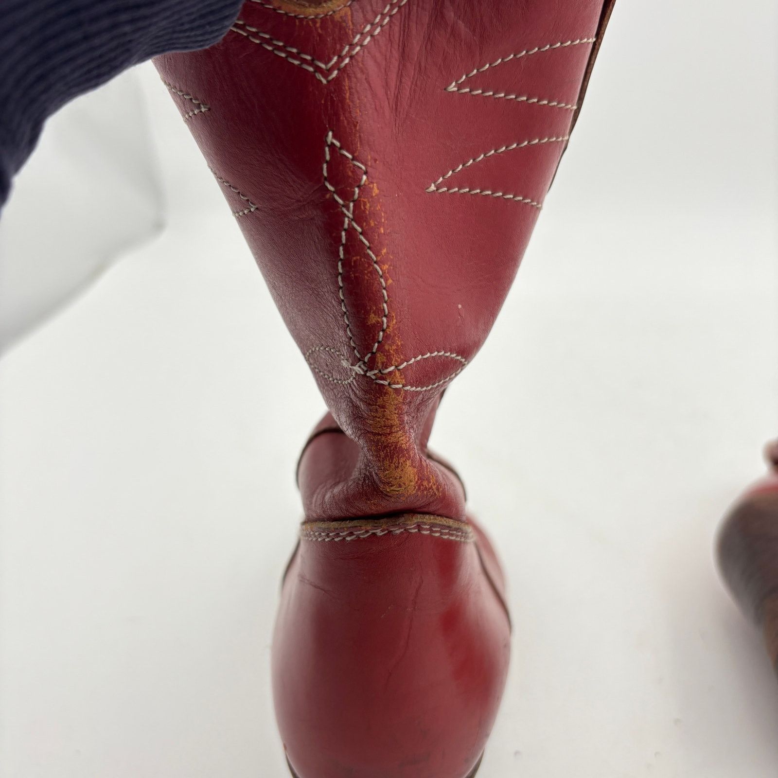Vintage Vintage Cowboy Western Heeled Red Boots Bootie Women's 8 Size US 8 / IT 38 - 13 Thumbnail