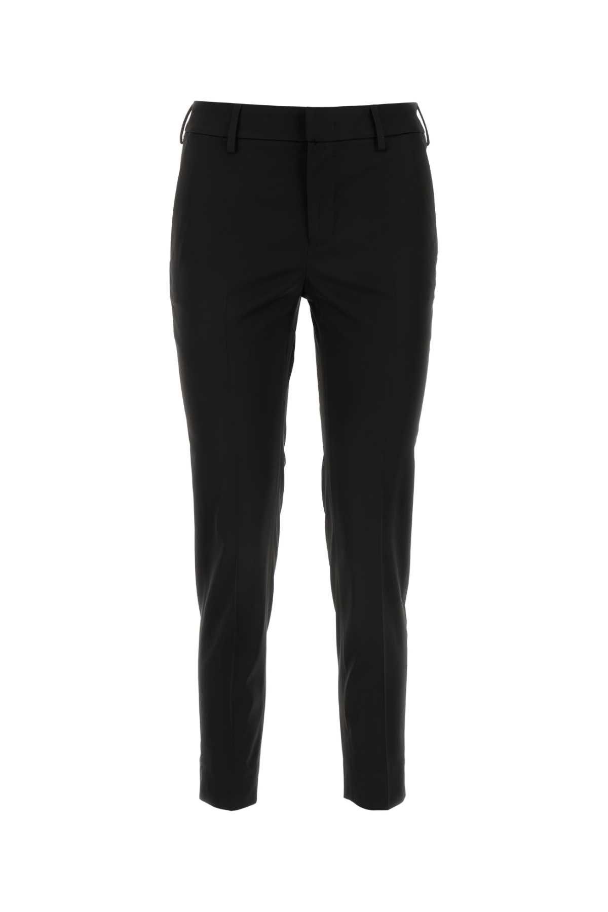 image of Pt Torino Black Stretch Viscose Pant, Women's (Size 26)