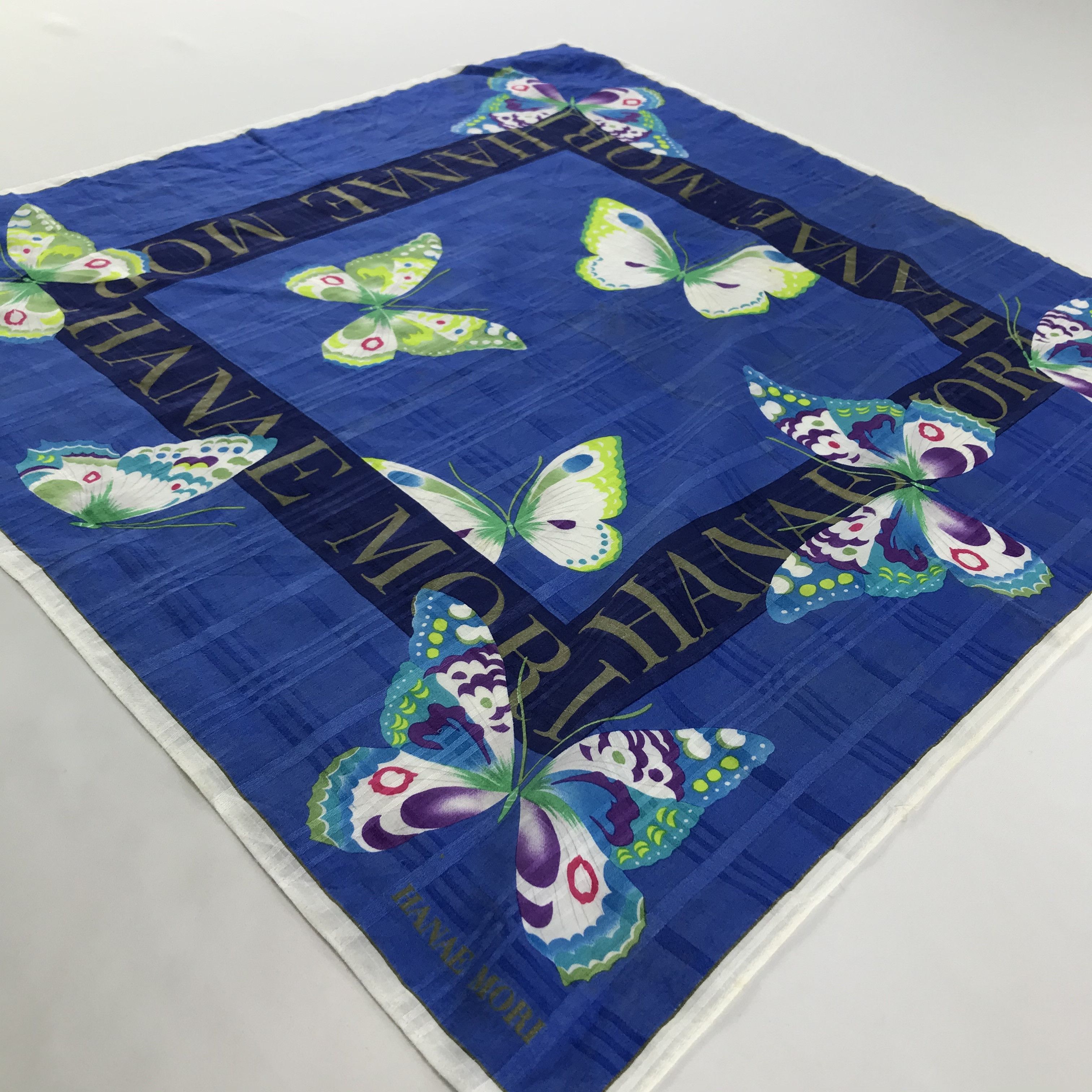 Hanae Mori × Vintage Hanae Mori Bandana / Handkerchief / Neckerchief - S1638 Size ONE SIZE - 2 Thumbnail