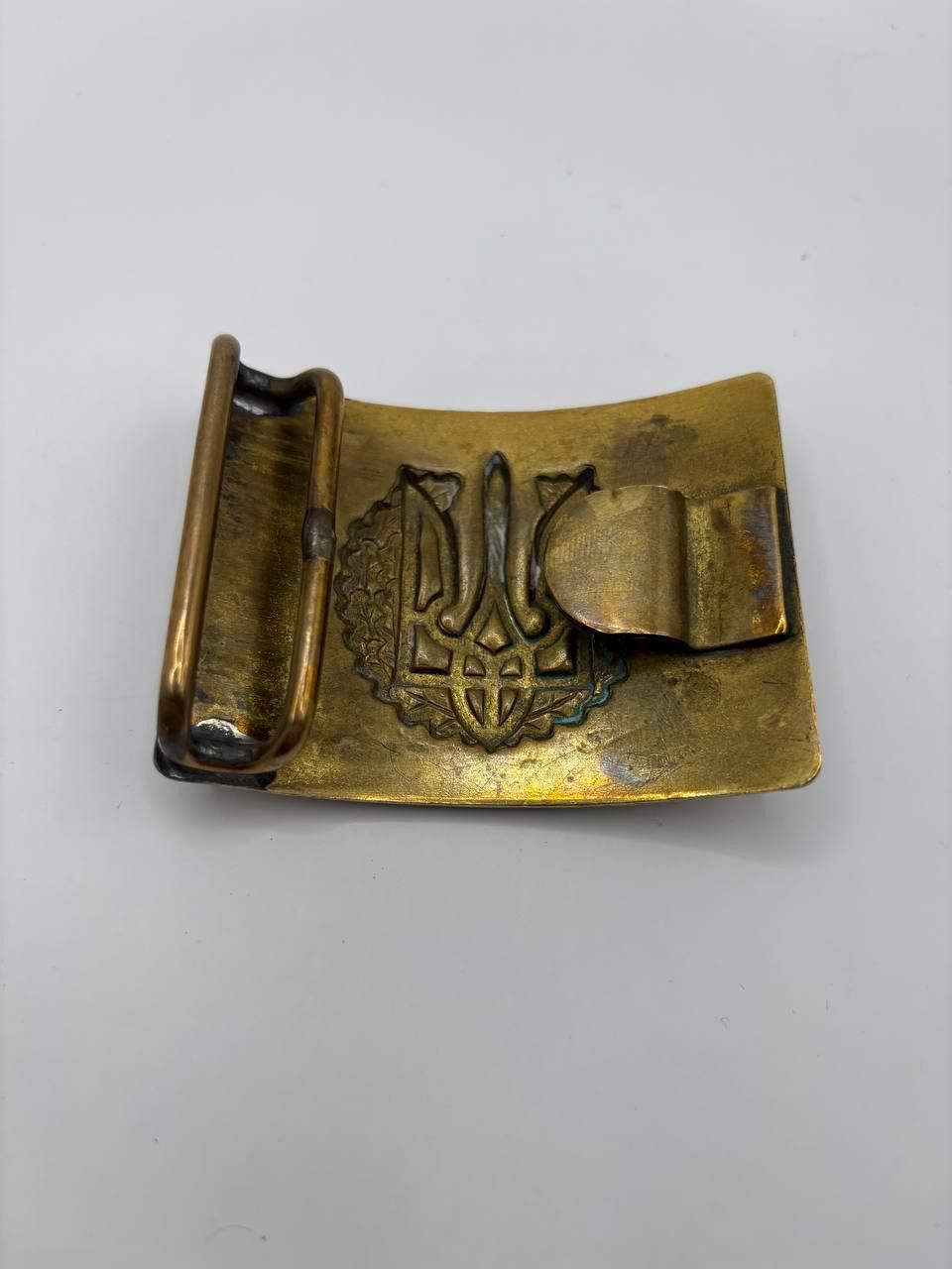 Vintage Vintage Ukrainian Army Tryzub Brass Buckle - Rare Size ONE SIZE - 8 Thumbnail