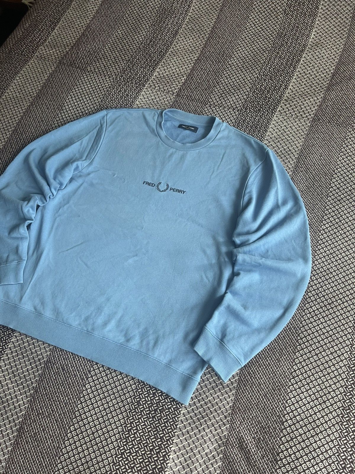 Fred Perry Fred Perry Big Logo Sweatshirt Blue Casual Size L Streetwear Size US L / EU 52-54 / 3 - 2 Thumbnail