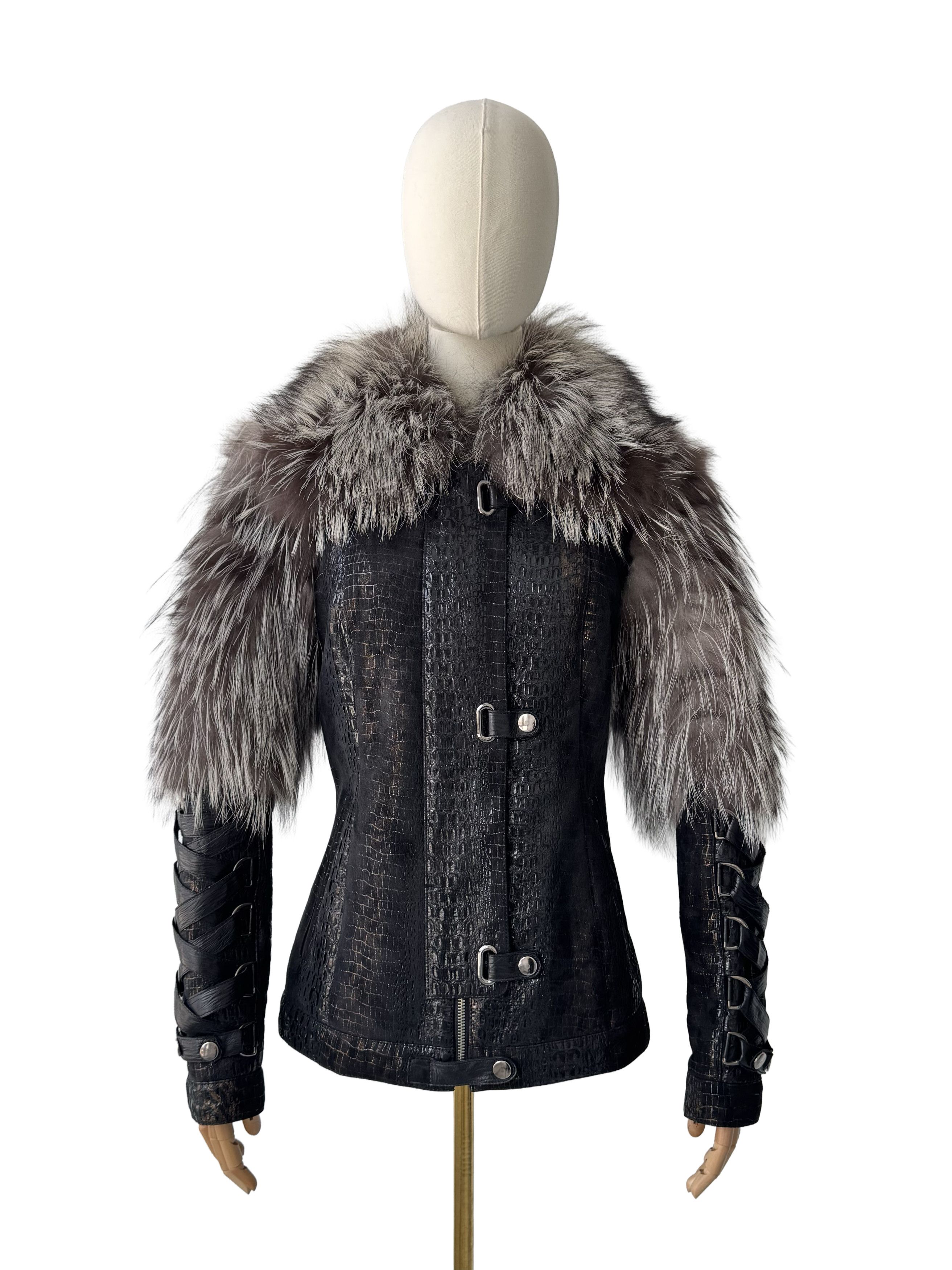 Vintage Vintage Real Sheepskin Jacket With Real Fur Details Size S / US 4 / IT 40 - 2 Thumbnail