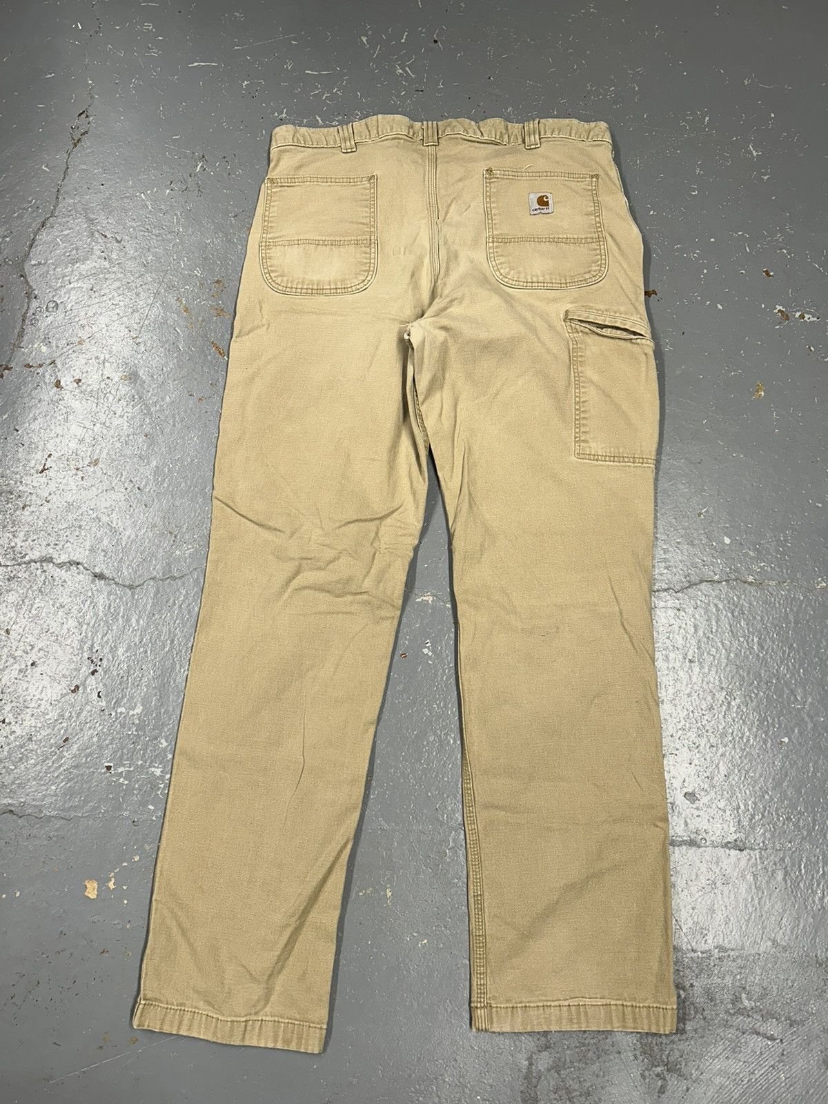 Carhartt × Vintage Crazy Vintage Y2K Essential Beige Carhartt Workwear Pants Size US 38 / EU 54 - 2 Thumbnail