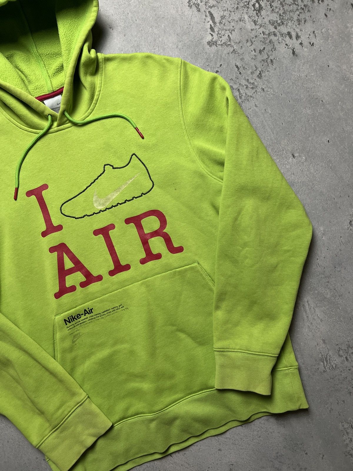 Nike Nike Vintage Celebration Of Air Neon Green Pullover Hoodie Size US M / EU 48-50 / 2 - 4 Thumbnail