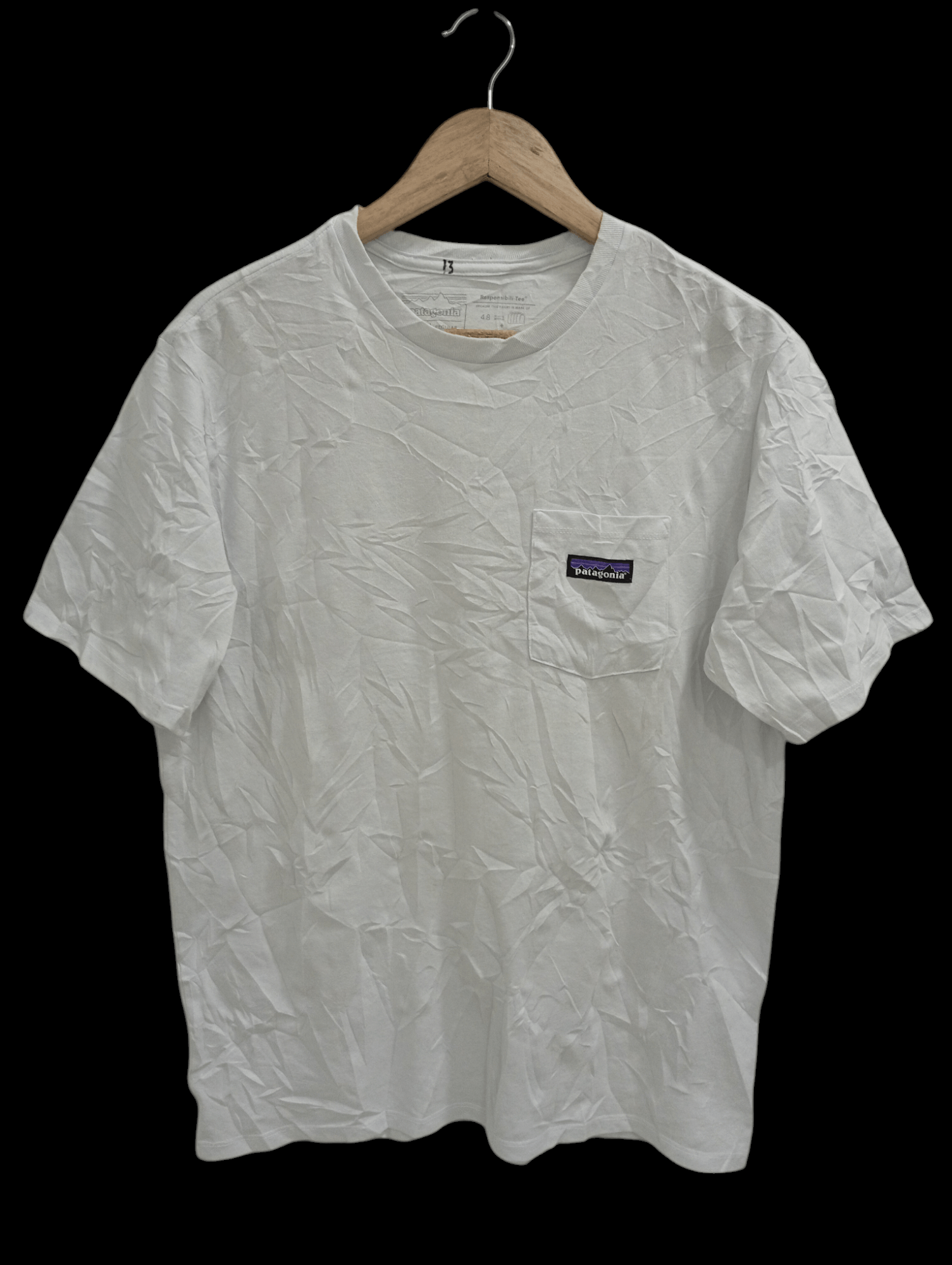 Patagonia 🔥🔥Patagonia Spellout Logo Pocket T-Shirt Size US M / EU 48-50 / 2 - 1 Thumbnail
