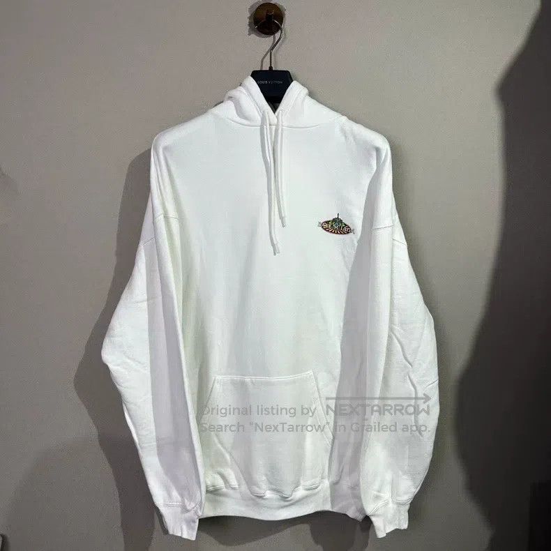 Balenciaga Balenciaga Eiffel Tower Logo White Hoodie Size US S / EU 44-46 / 1 - 1 Thumbnail