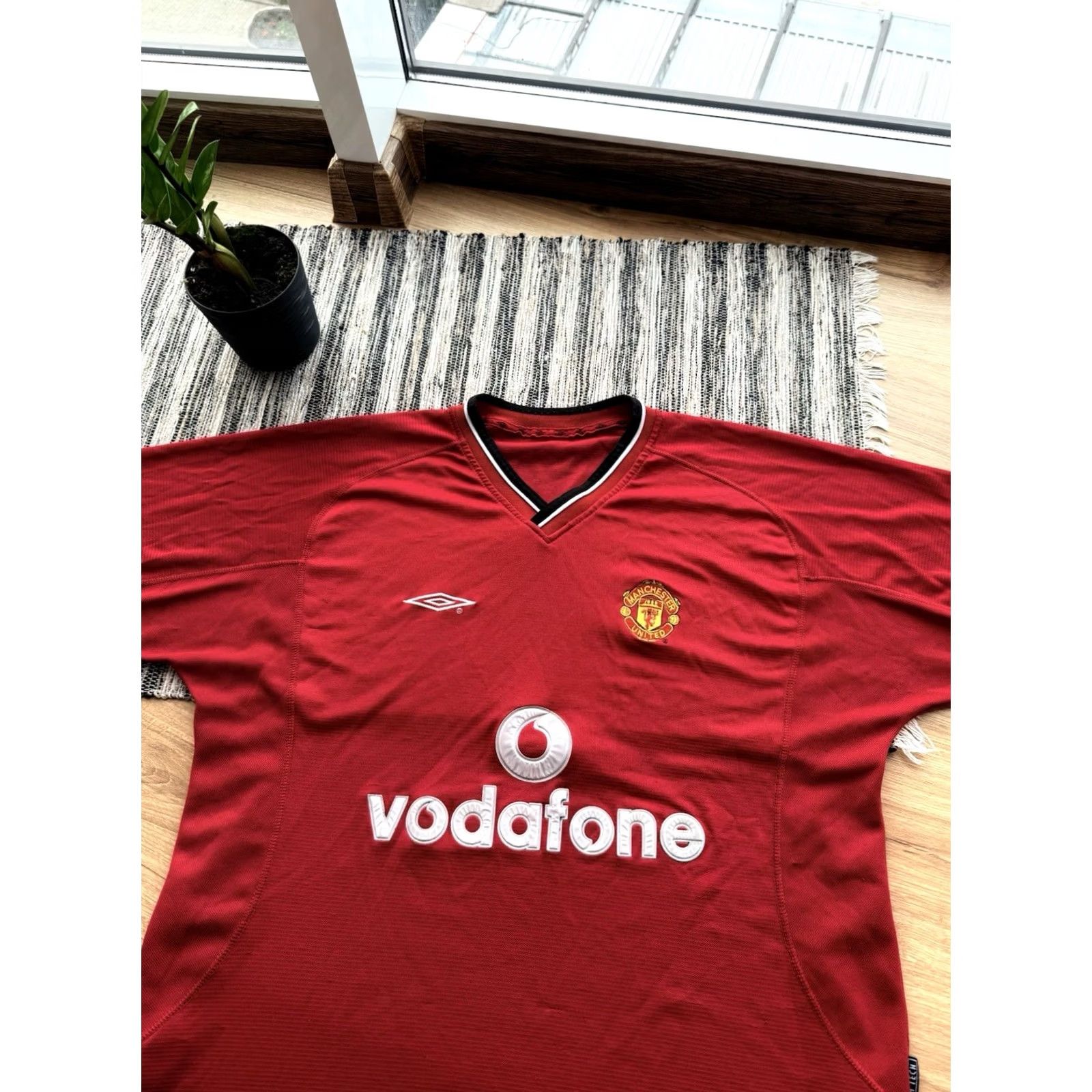 Umbro VINTAGE Umbro MANCHESTER UNITED HOME FOOTBALL JERSEY Men’s XL Red Soccer Shirt Sports Jersey England 2000-2002 Size US XL / EU 56 / 4 - 2 Thumbnail