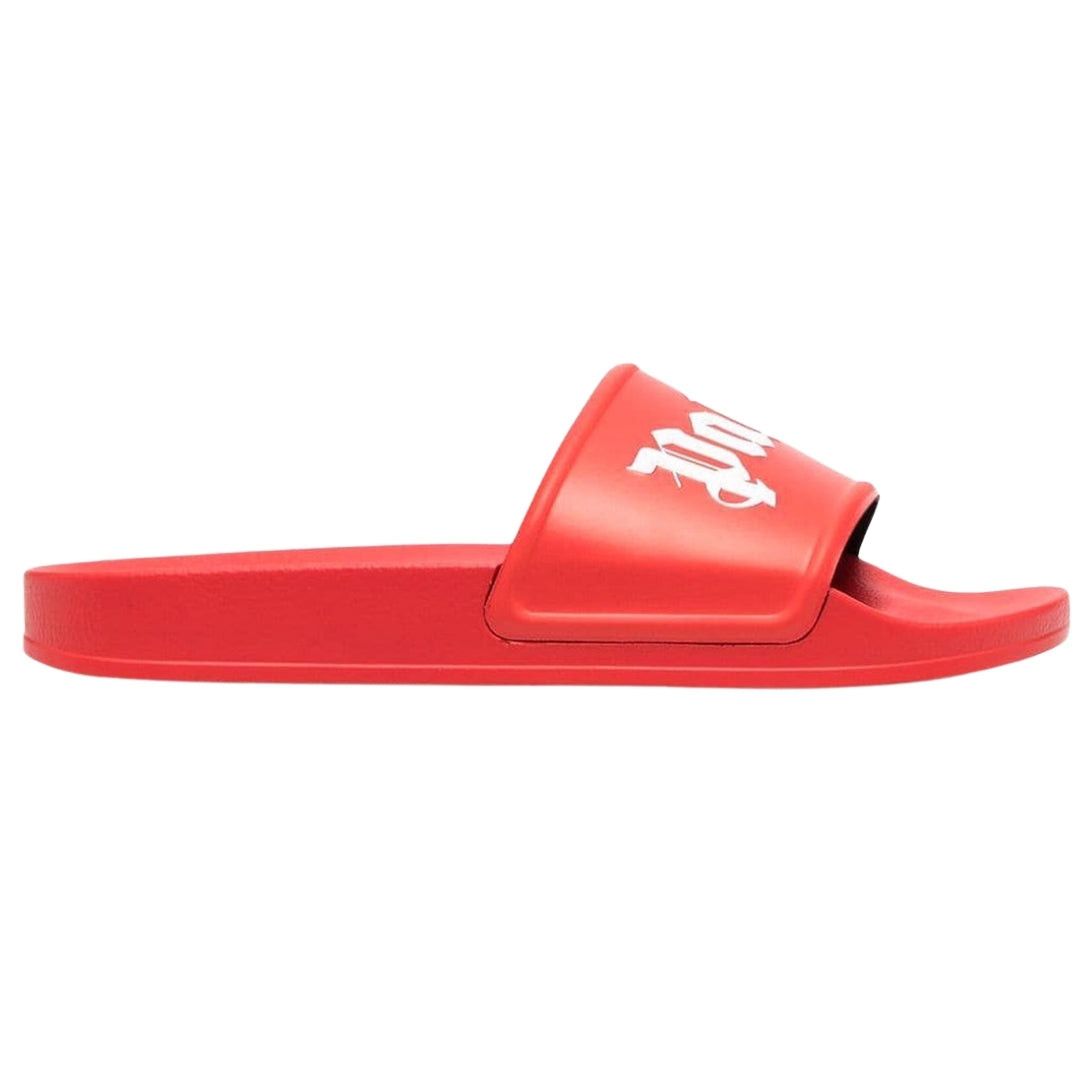 Palm Angels Palm Angels Mens Slides in Red Size US 9 / EU 42 - 1 Thumbnail