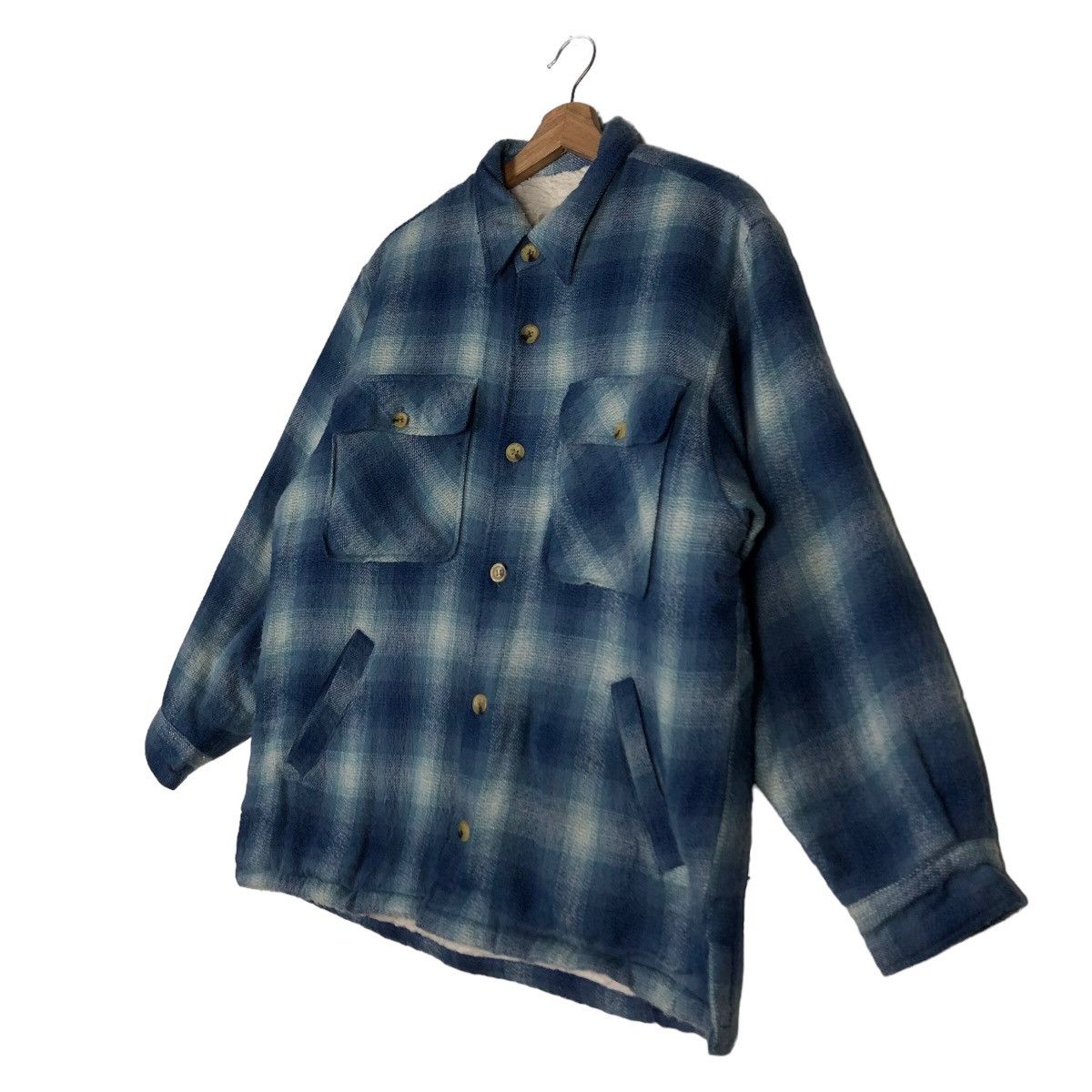 Japanese Brand 🔥Vtg Flannel Jacket Bellmount Japan Mink Fur Issey Miyake Size US M / EU 48-50 / 2 - 2 Thumbnail