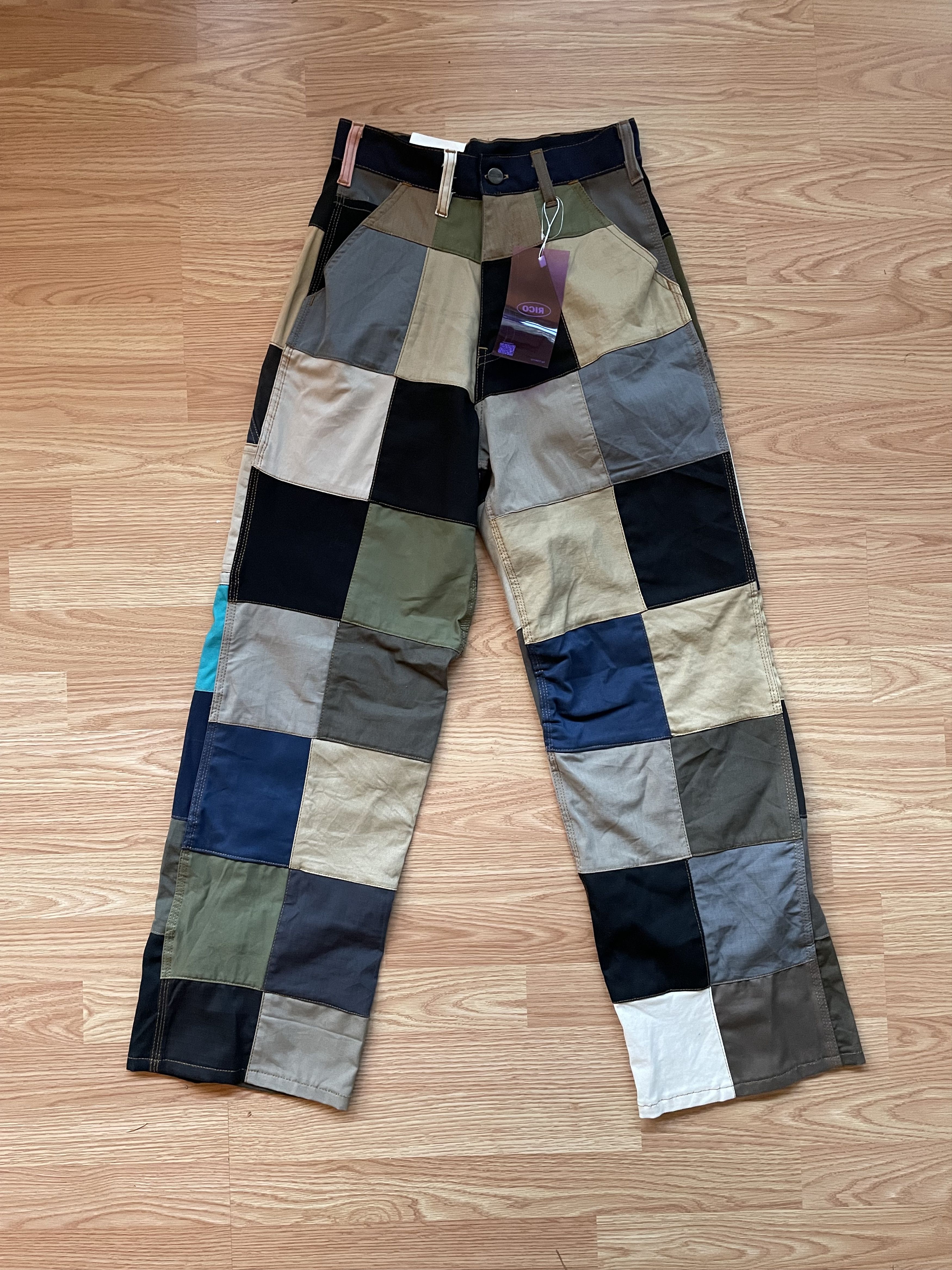 Carhartt NWT handmade patchwork pants Size 26" / US 2 / IT 38 - 1 Thumbnail