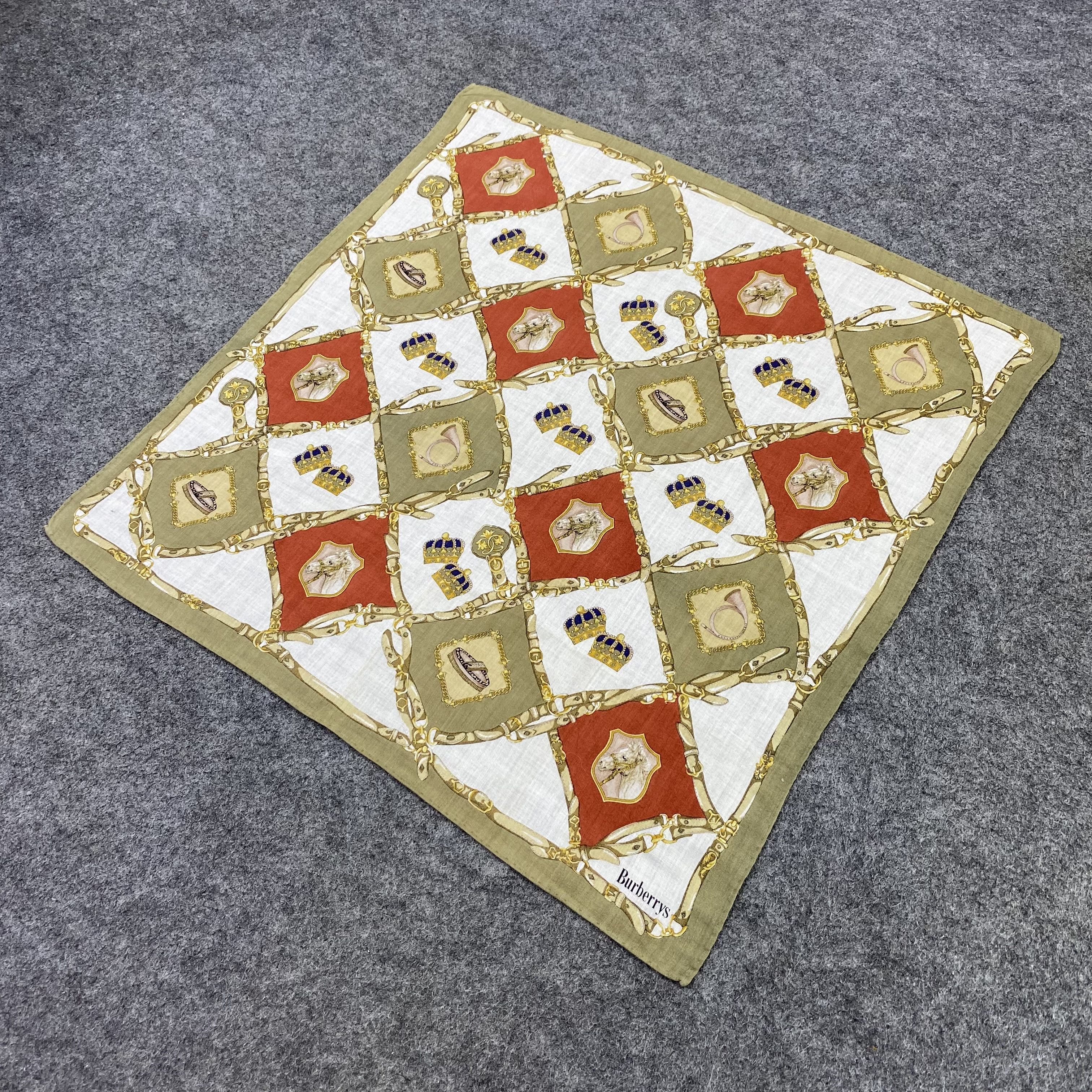 Burberry Vintage Burberrys Handkerchief / Bandana / Neckerchief-B2133 Size ONE SIZE - 4 Thumbnail
