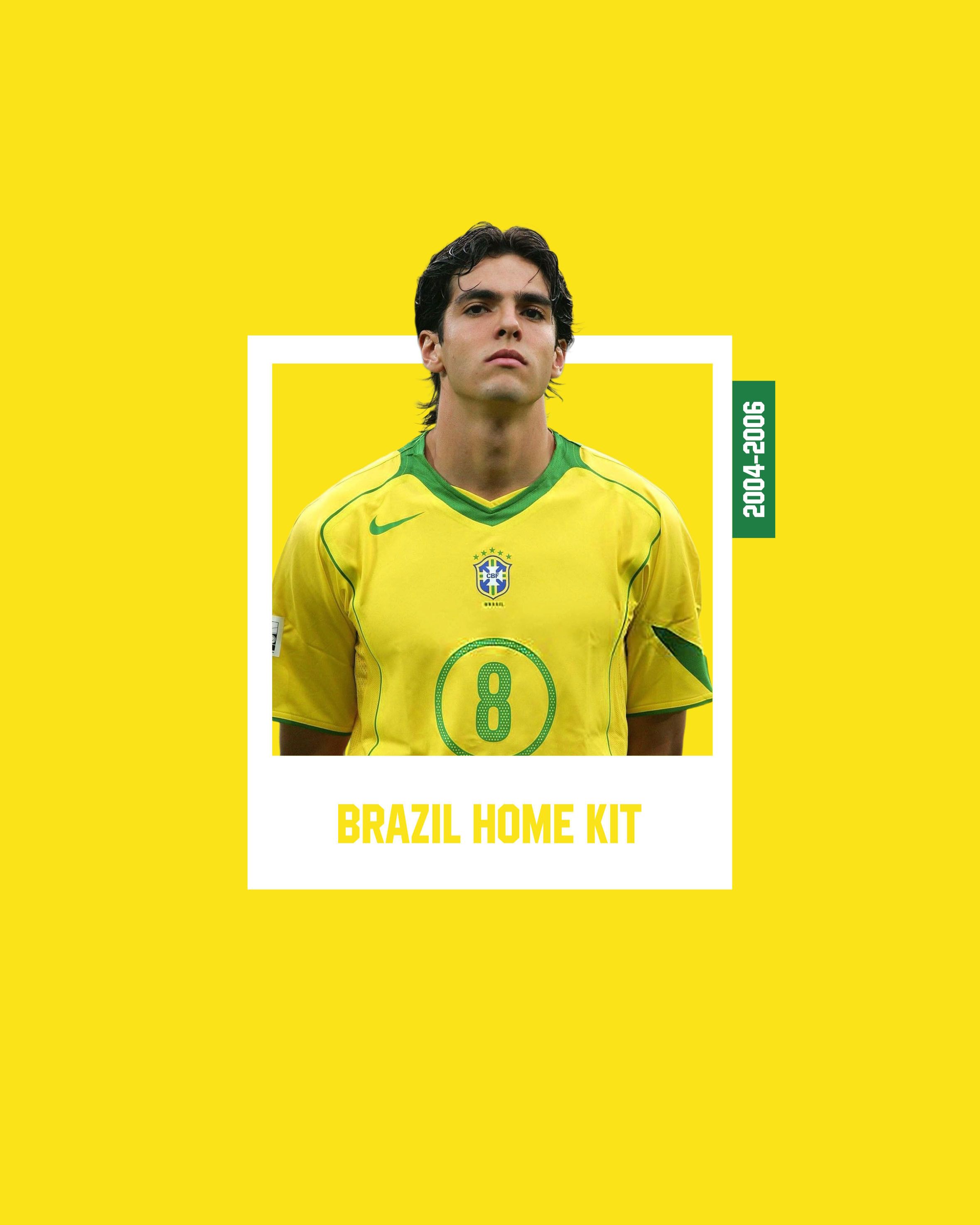 Nike Brazil Home Kit 2004 2005 2006 Size US XL / EU 56 / 4 - 10 Thumbnail