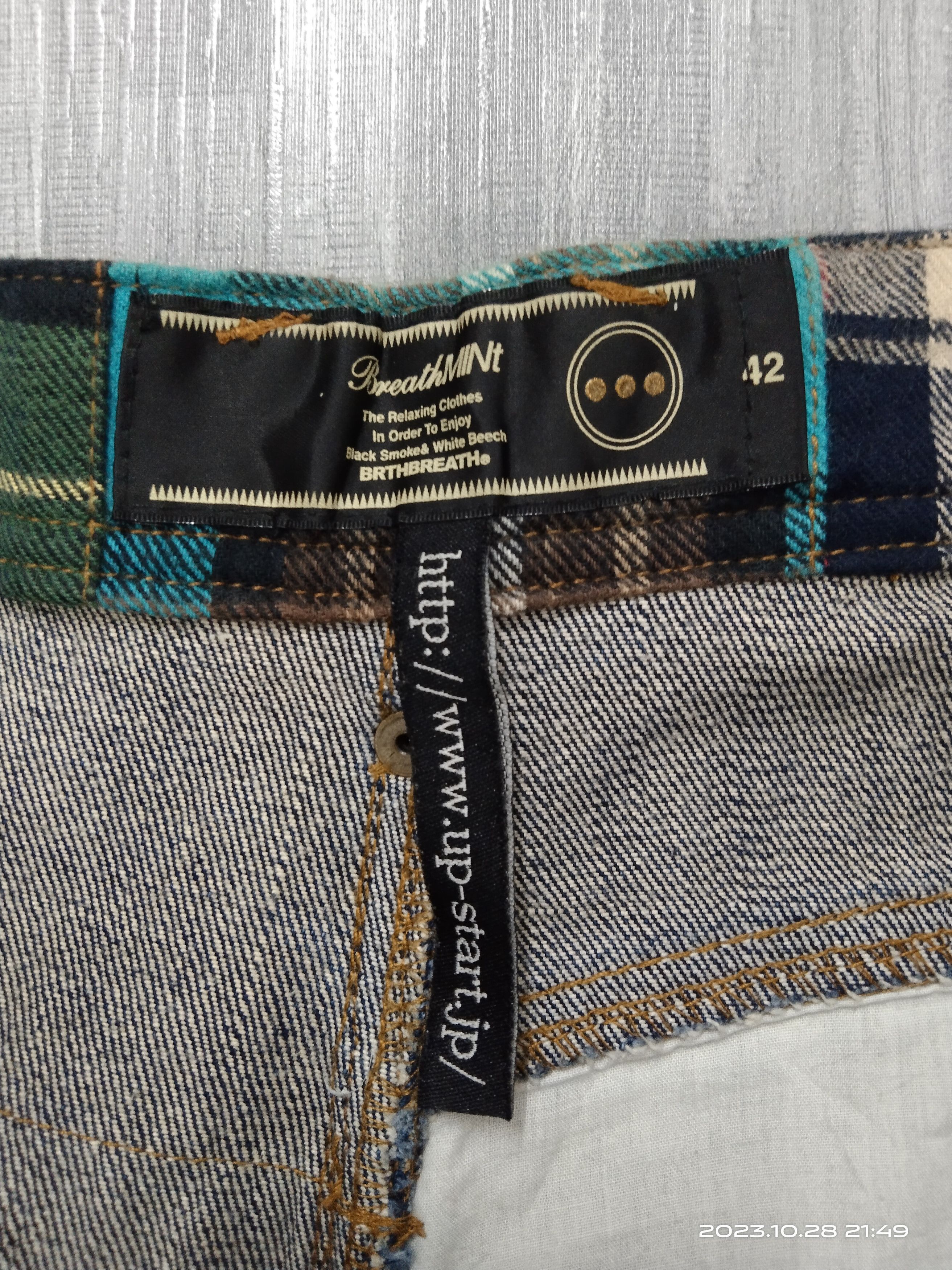 Japanese Brand BREATHMINT TWIST SLASH BELT DENIM PANTS Size US 30 / EU 46 - 8 Thumbnail