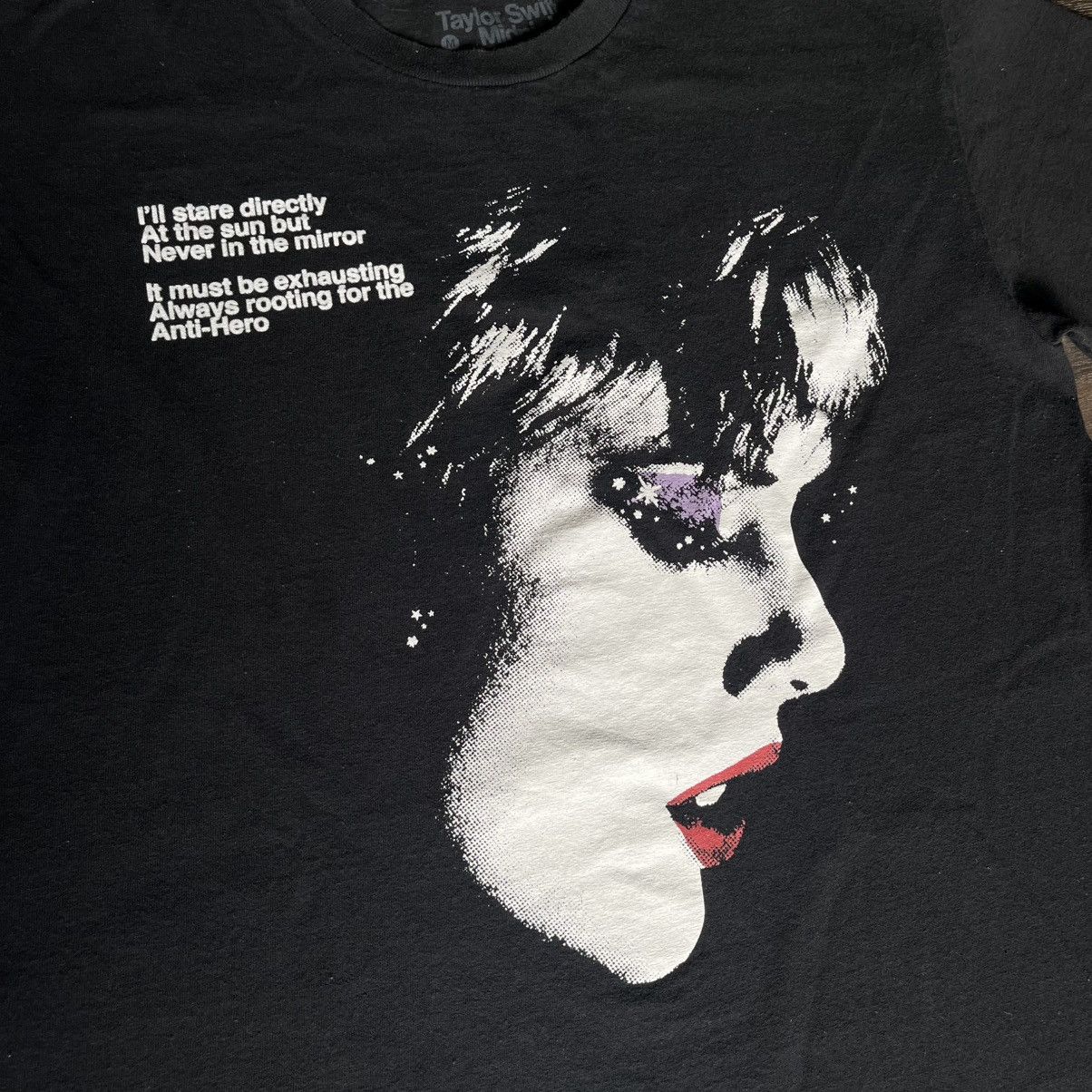 Band Tees Taylor Swift Midnights Album Anti Hero Face Graphic Tour Tee Size US M / EU 48-50 / 2 - 3 Thumbnail