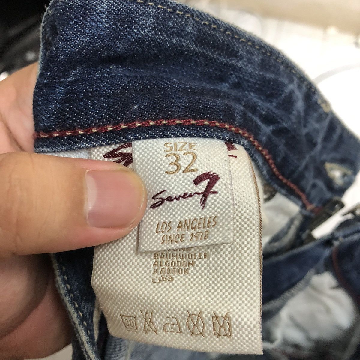 Seven 7 DL Seven 7 Blue Distressed Denim Pants #C204 Size US 32 / EU 48 - 20 Thumbnail