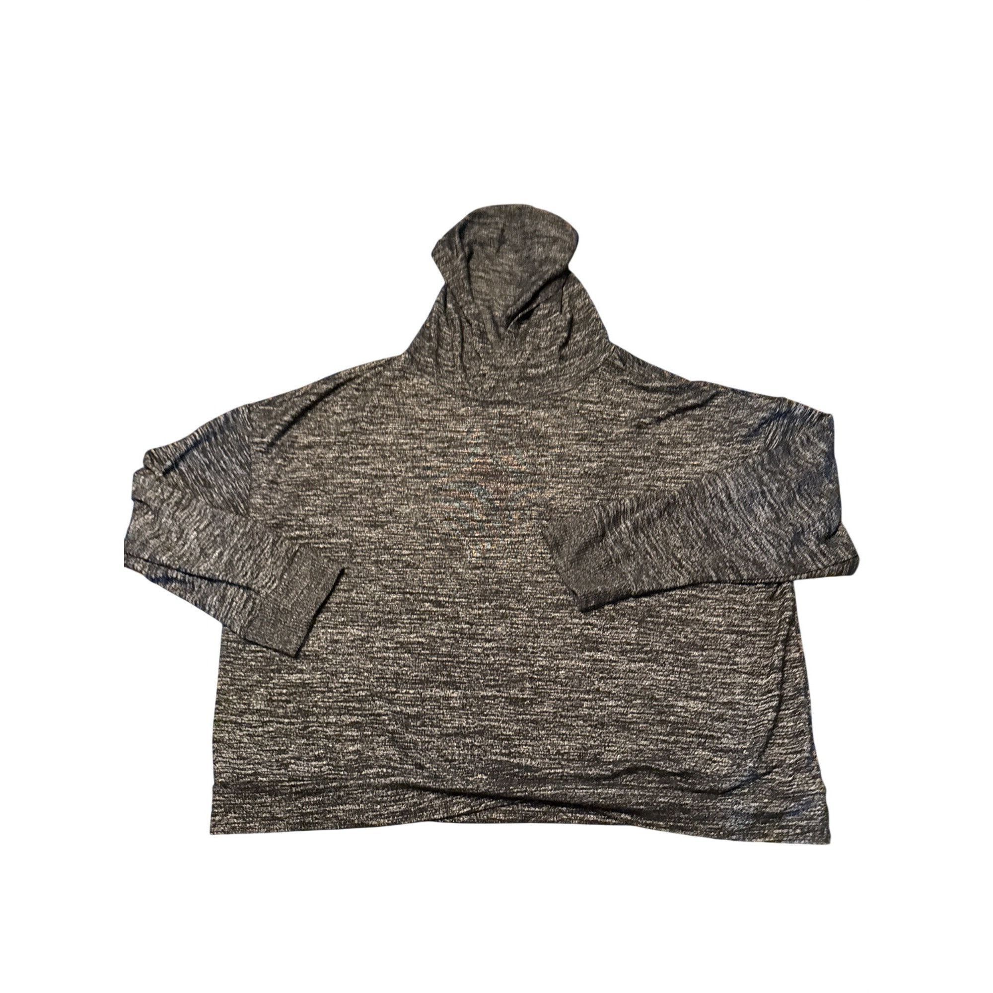 Gap Cozy Charcoal Heathered Knit Hooded Pullover Sweater Gap Size L / US 10 / IT 46 - 1 Thumbnail