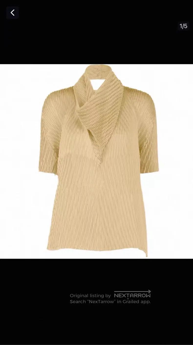 Issey Miyake Issey Miyake Fish Scale Irregular Top Gold Size M / US 6-8 / IT 42-44 - 1 Thumbnail