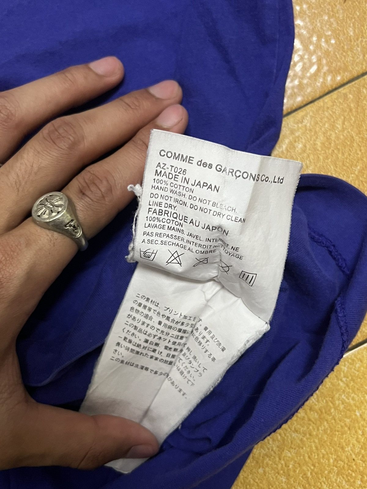 Comme des Garcons VTG Comme des Garçons PLAY Big Heart Purple SINGLE STITCH Size US S / EU 44-46 / 1 - 9 Thumbnail