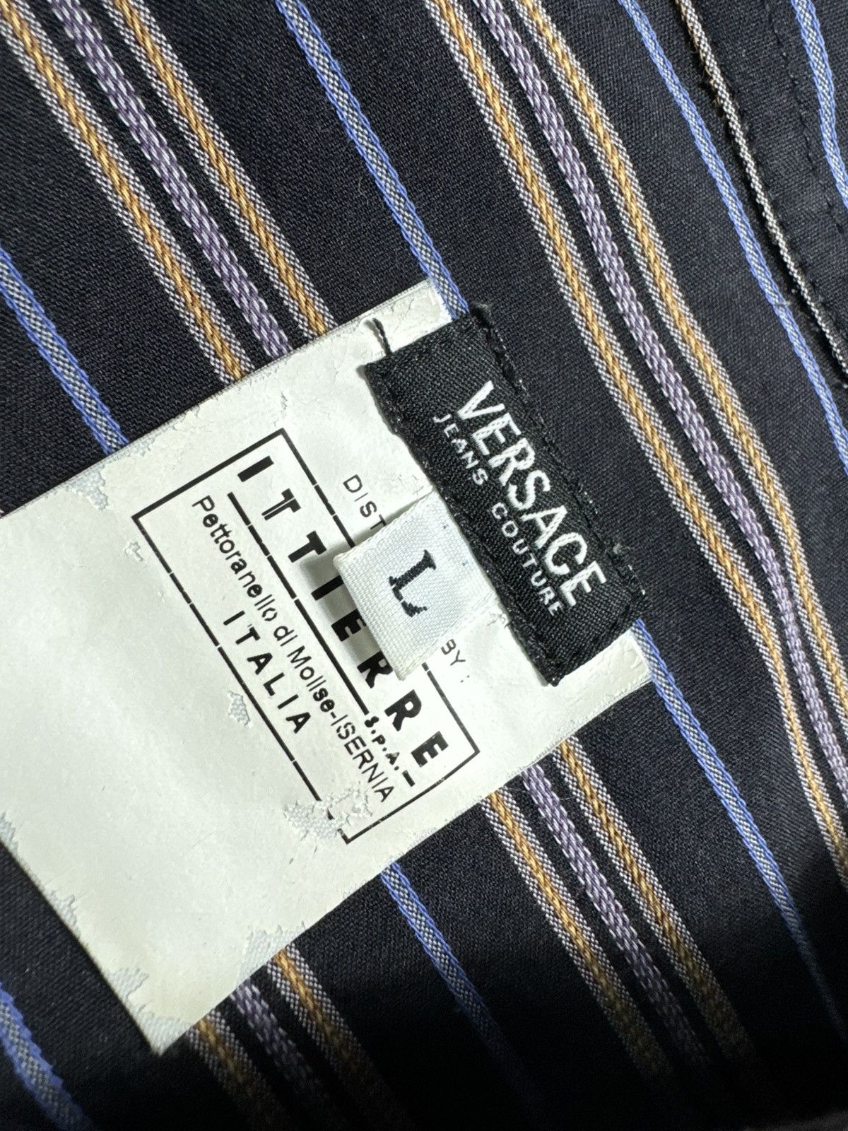 Versace Jeans Couture Versace Jeans Couture Striped Button Up Shirt Size L Luxury Size US L / EU 52-54 / 3 - 7 Thumbnail