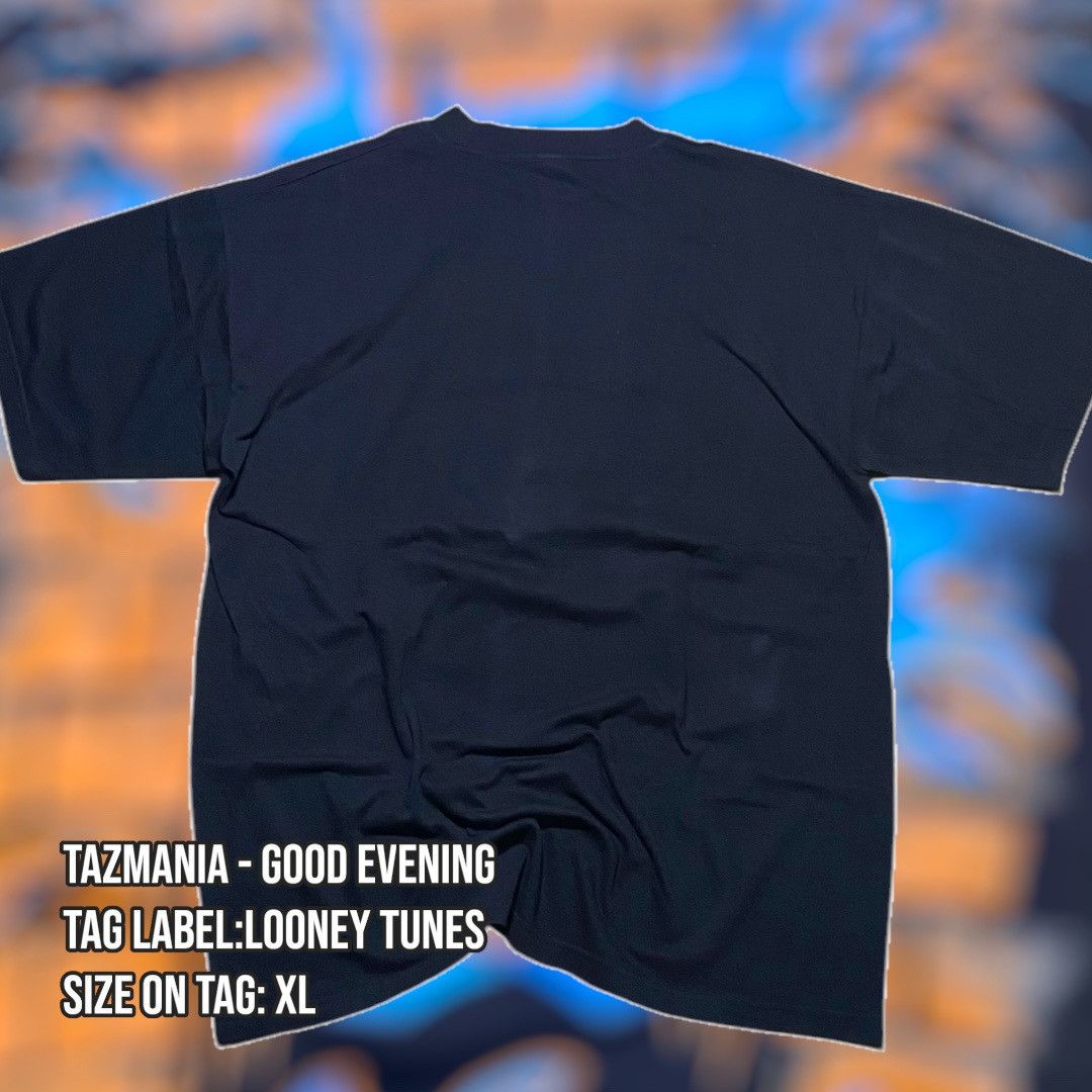 Vintage Tazmania - Good Evening Cartoon Tee Size US L / EU 52-54 / 3 - 2 Thumbnail