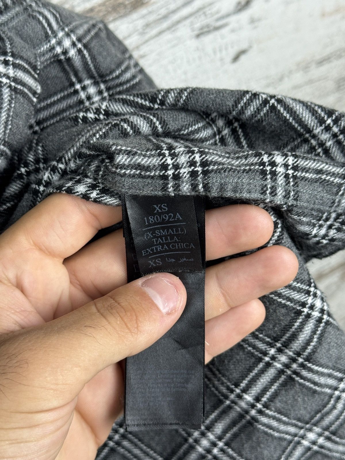 Allsaints Mens Vintage AllSaints AMOS LS SHIRT button up flannel grey Size US S / EU 44-46 / 1 - 8 Thumbnail