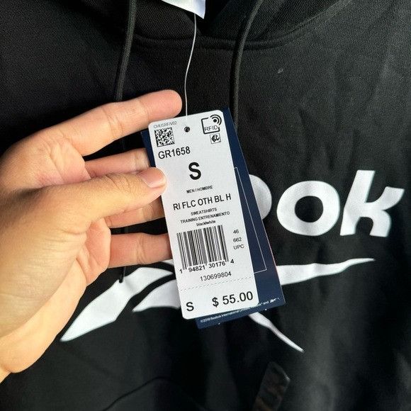 Reebok NWT REEBOK TRAINING BLACK HOODIE SZ SMALL S Size US S / EU 44-46 / 1 - 4 Thumbnail