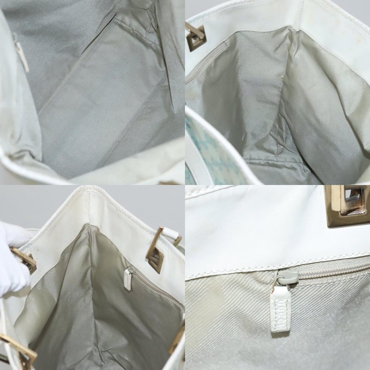Gucci GUCCI GG Canvas Tote Bag Peppermint White Size ONE SIZE - 12 Thumbnail