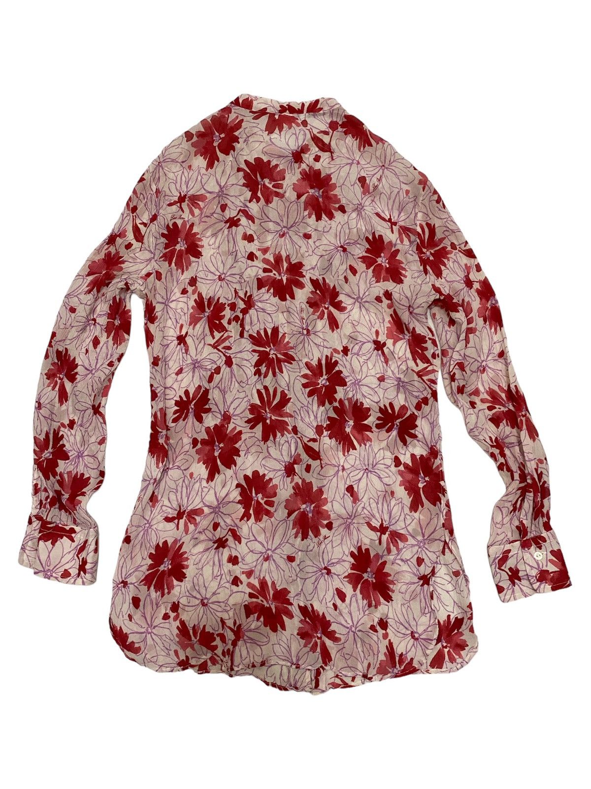 Loro Piana 🔥🔥💰💰Loro Piana red floral pleated Size M / US 6-8 / IT 42-44 - 2 Thumbnail